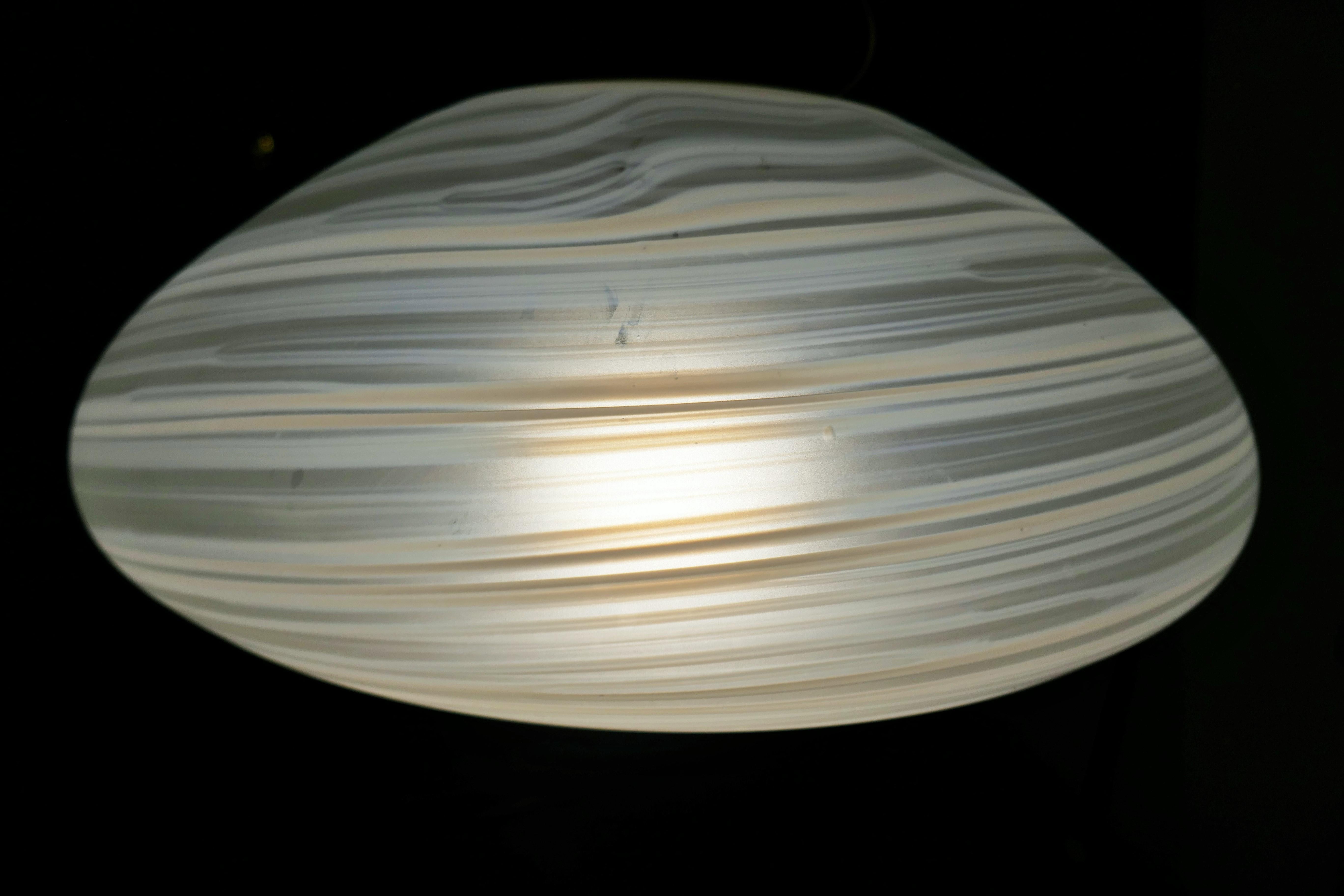 Murano Glass Swirl Pendant Lamp 4