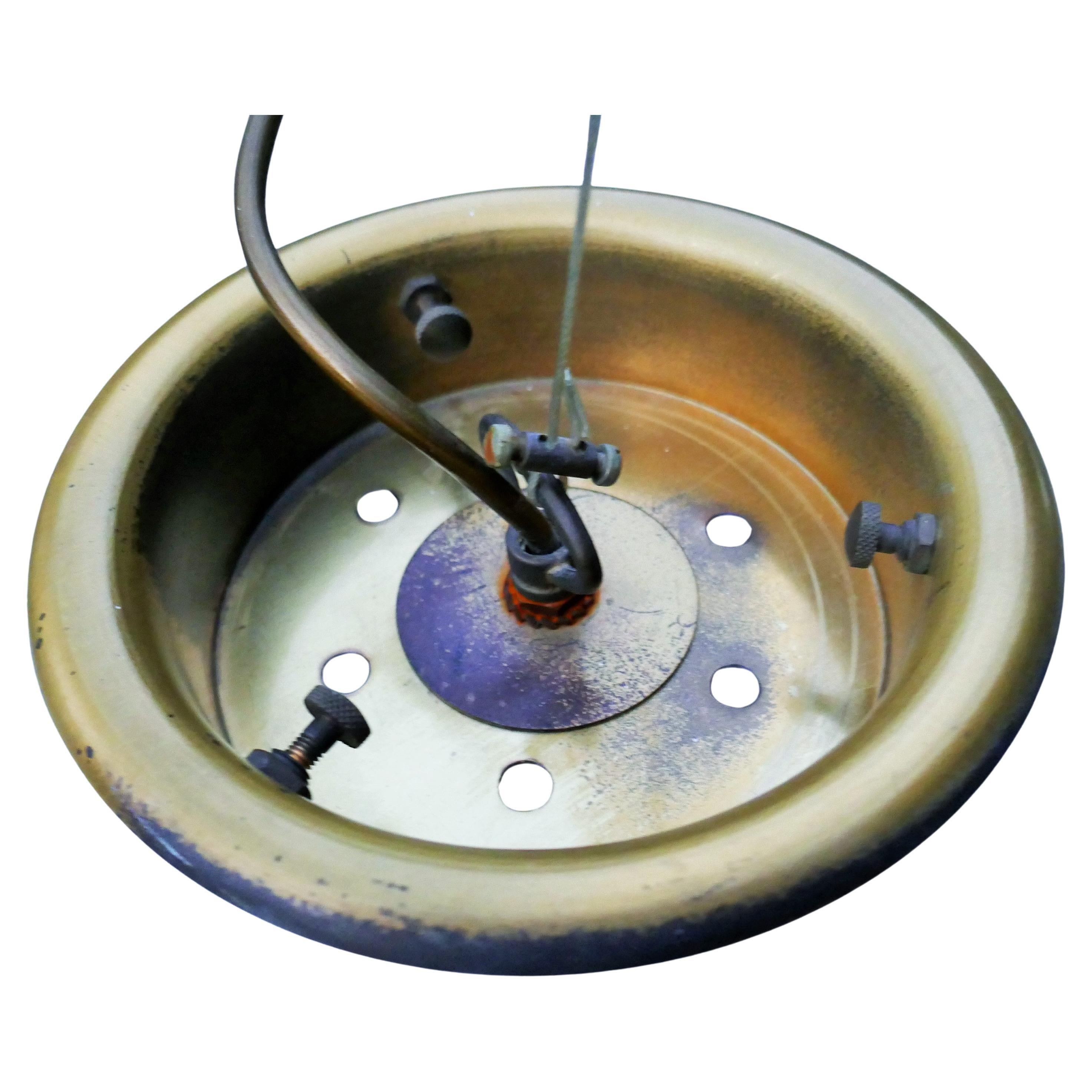 Late 20th Century Murano Glass Swirl Pendant Lamp