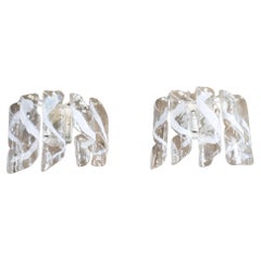 Murano Glass "Swirl" Sconces