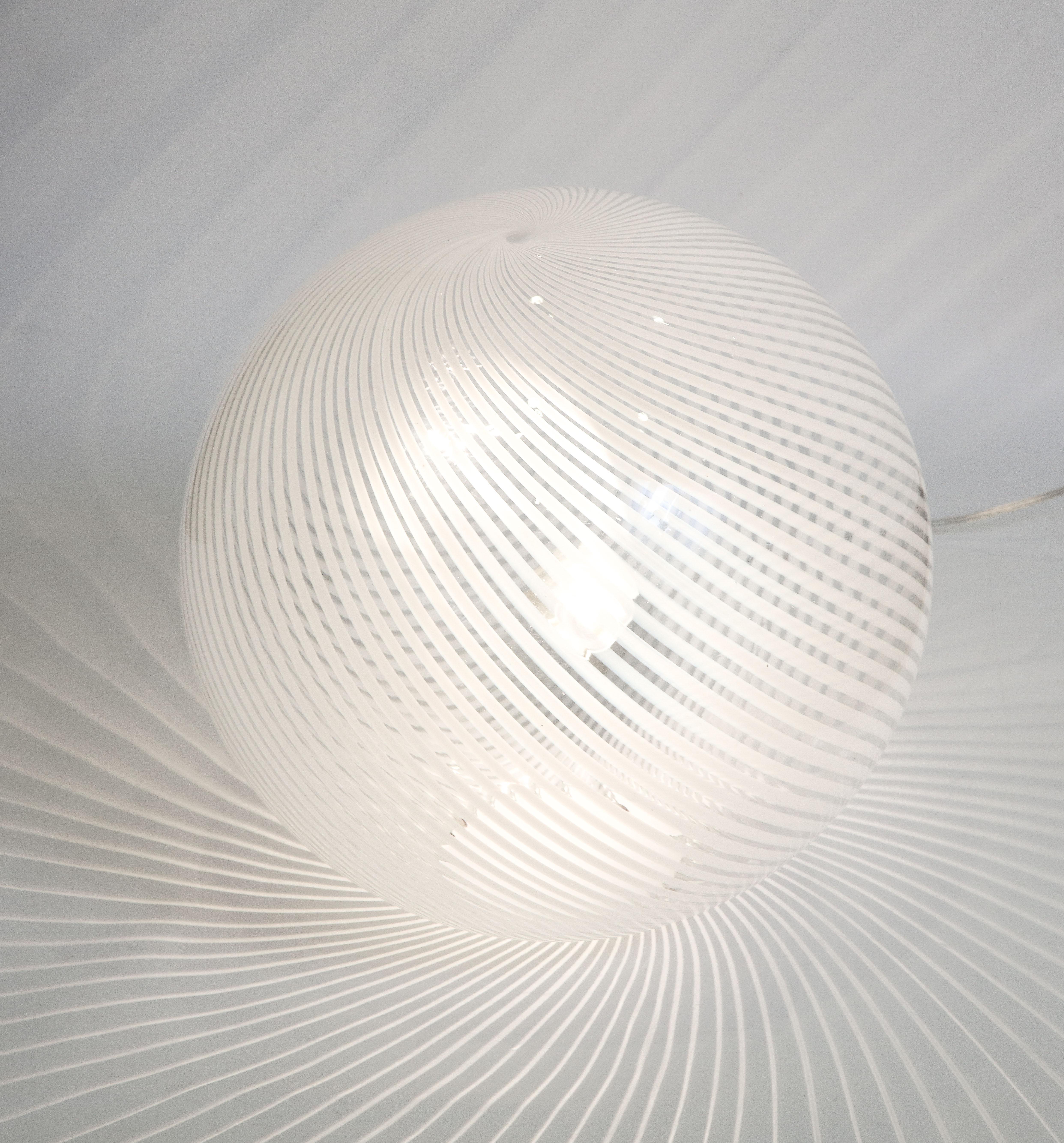 Murano Glass Swirl Table Lamp 4