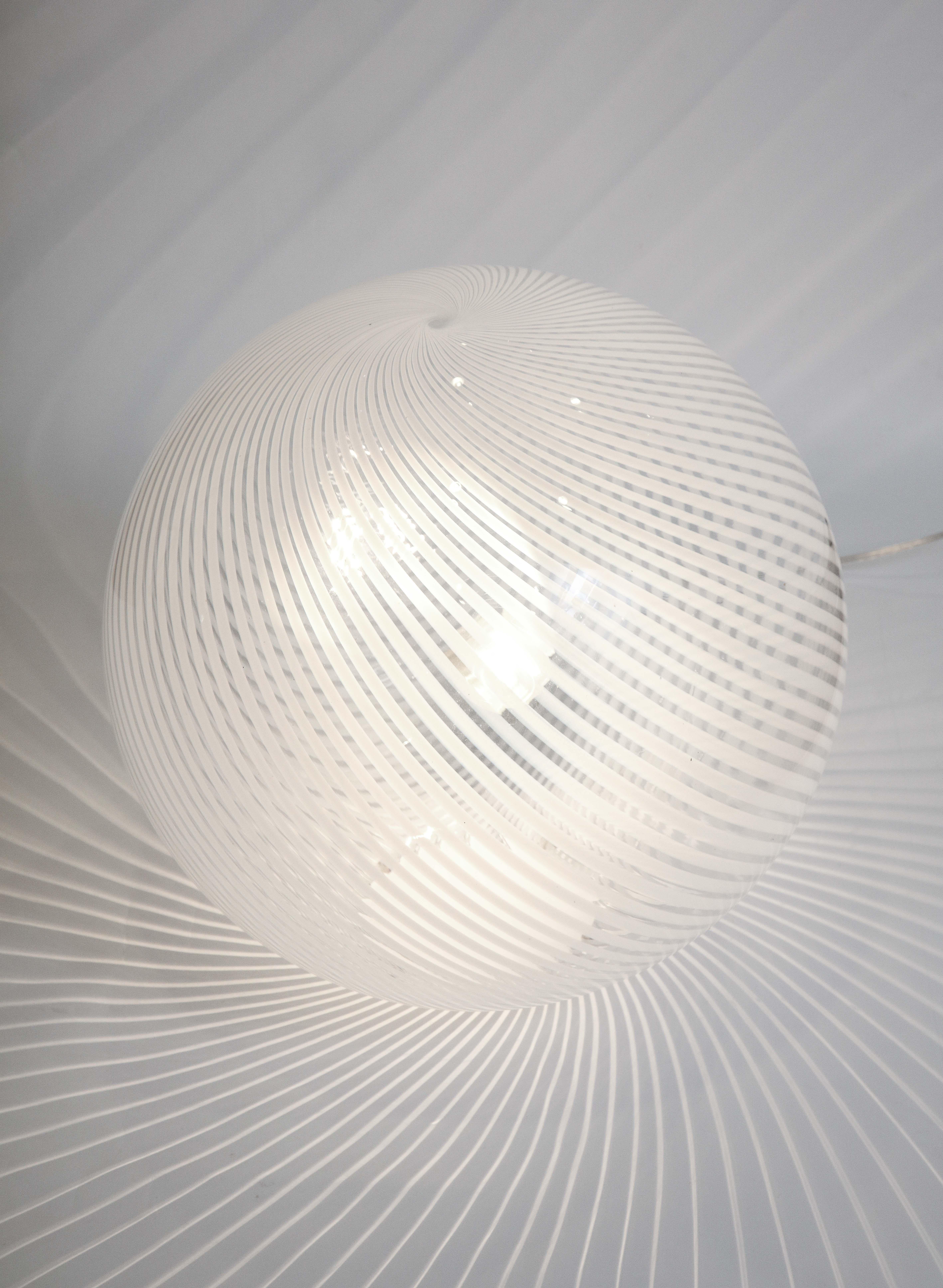 Murano Glass Swirl Table Lamp 5