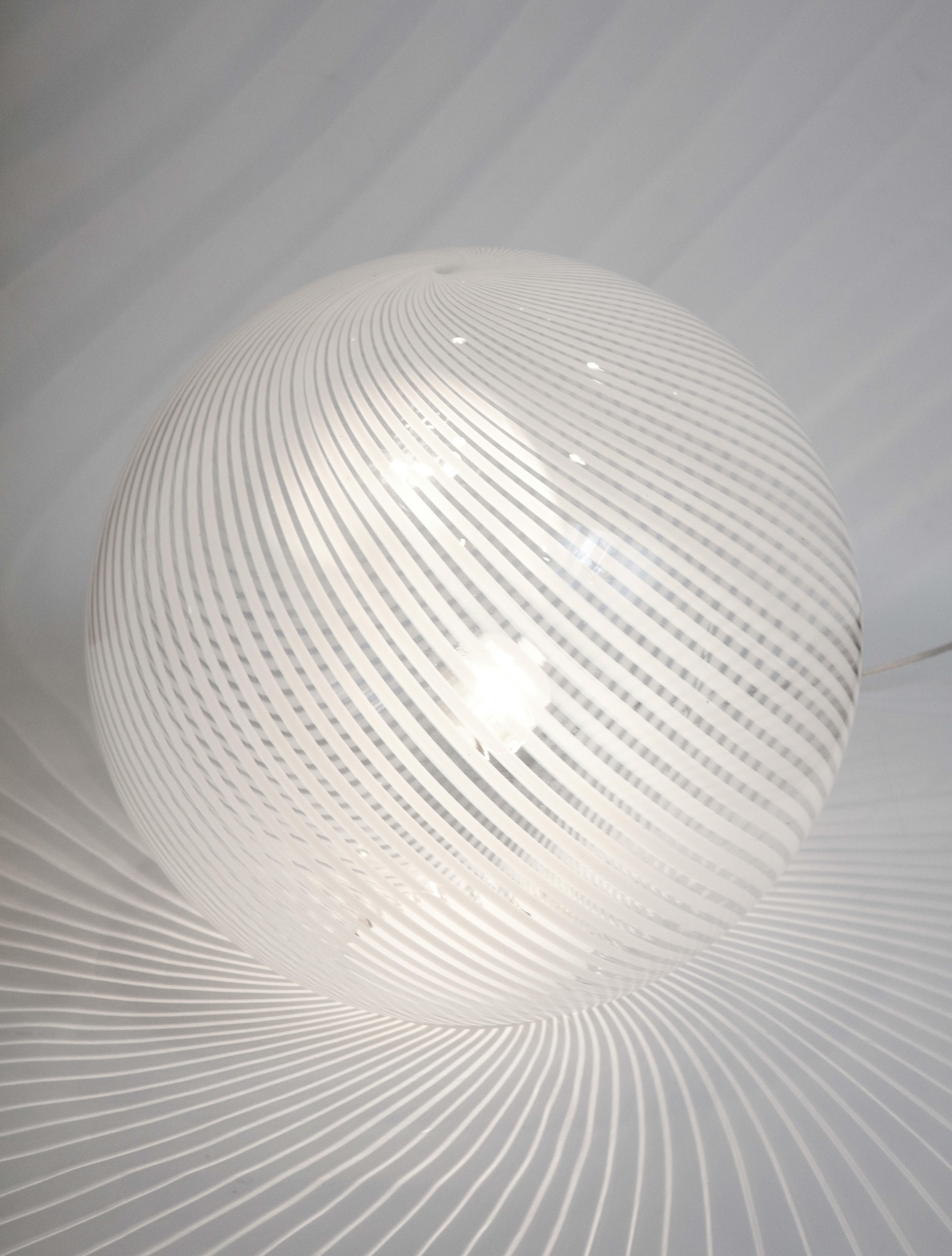 Murano Glass Swirl Table Lamp 6