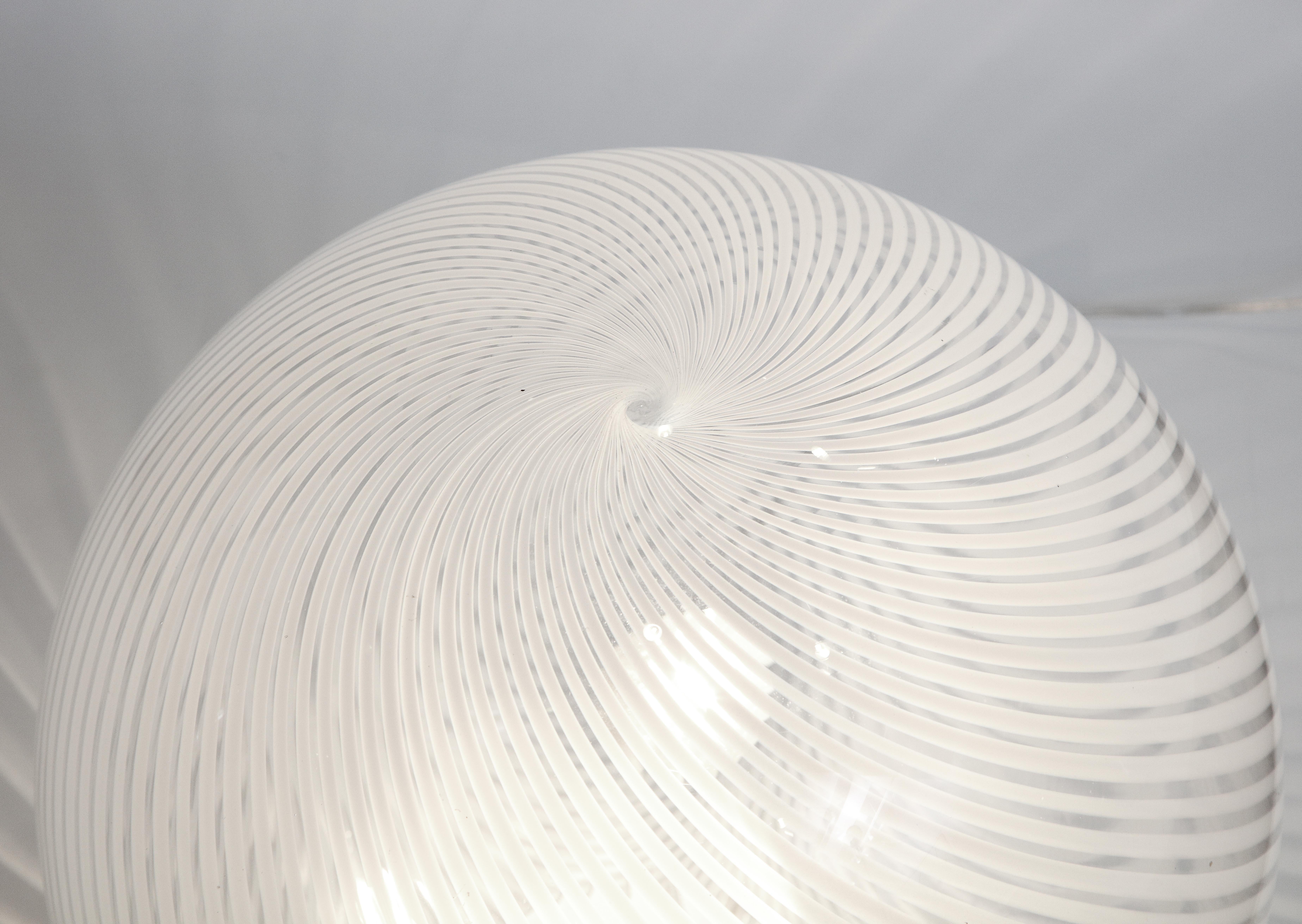 Murano Glass Swirl Table Lamp 7