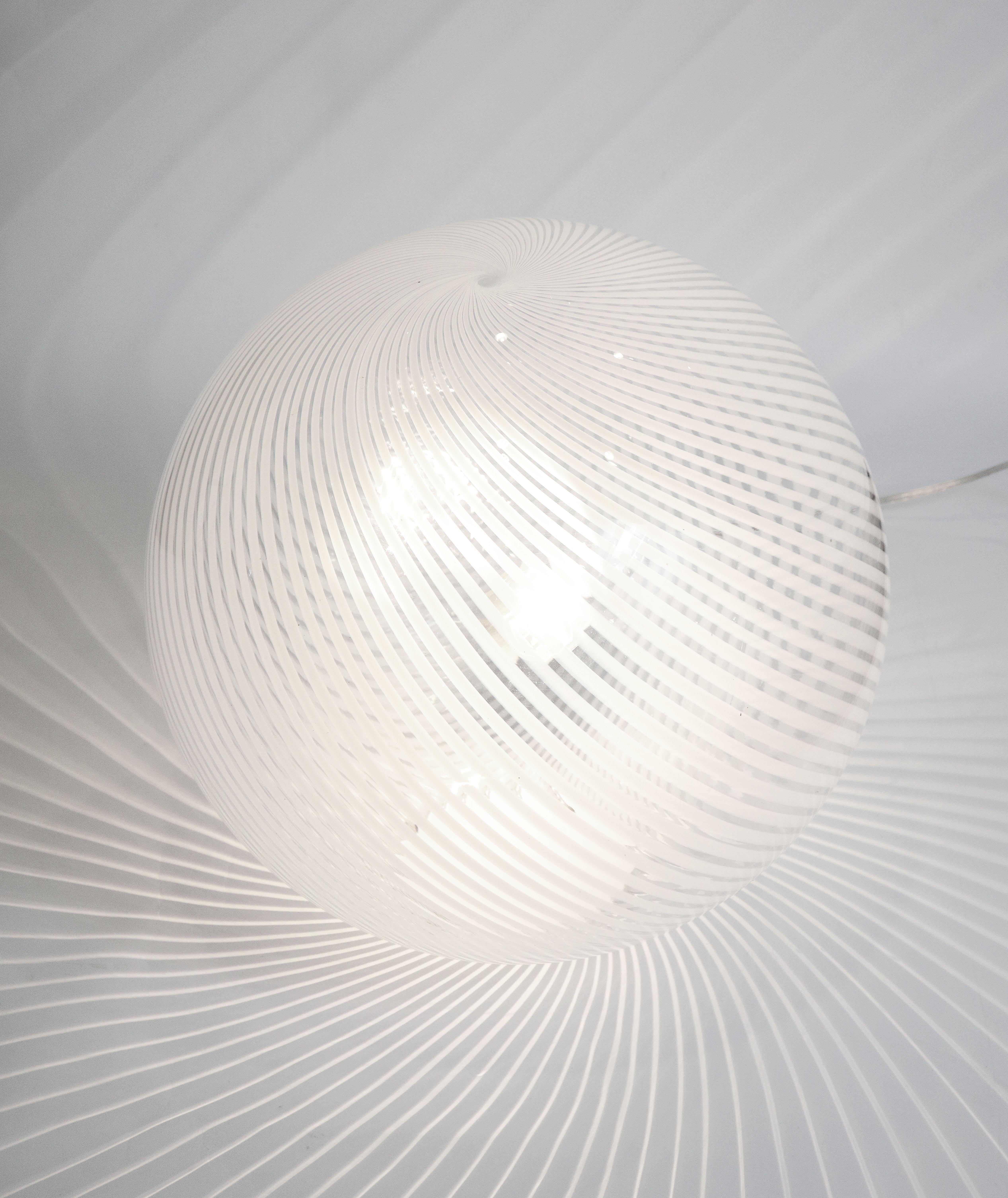 Murano Glass Swirl Table Lamp 8