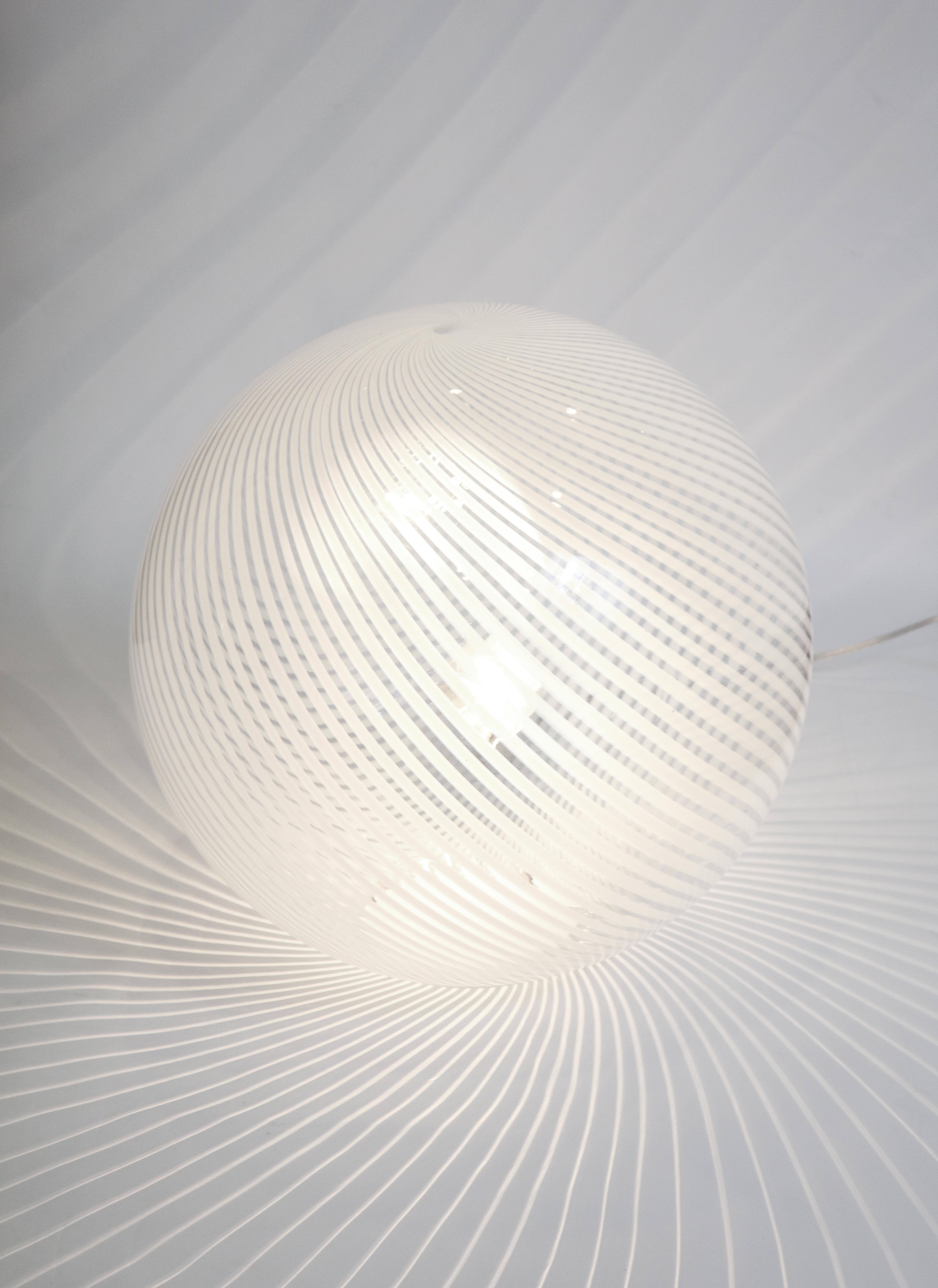 Murano Glass Swirl Table Lamp 9