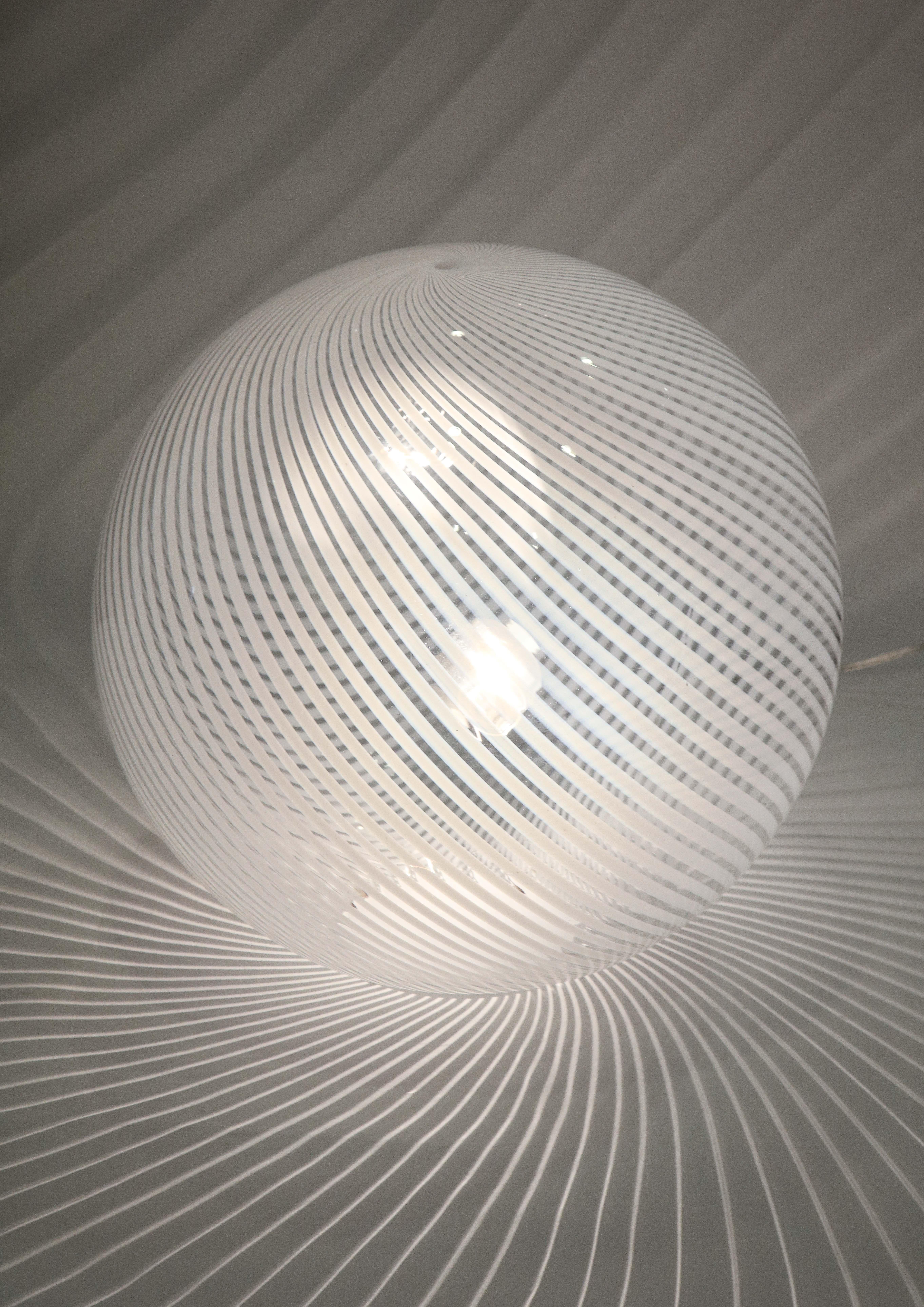 Murano Glass Swirl Table Lamp 1