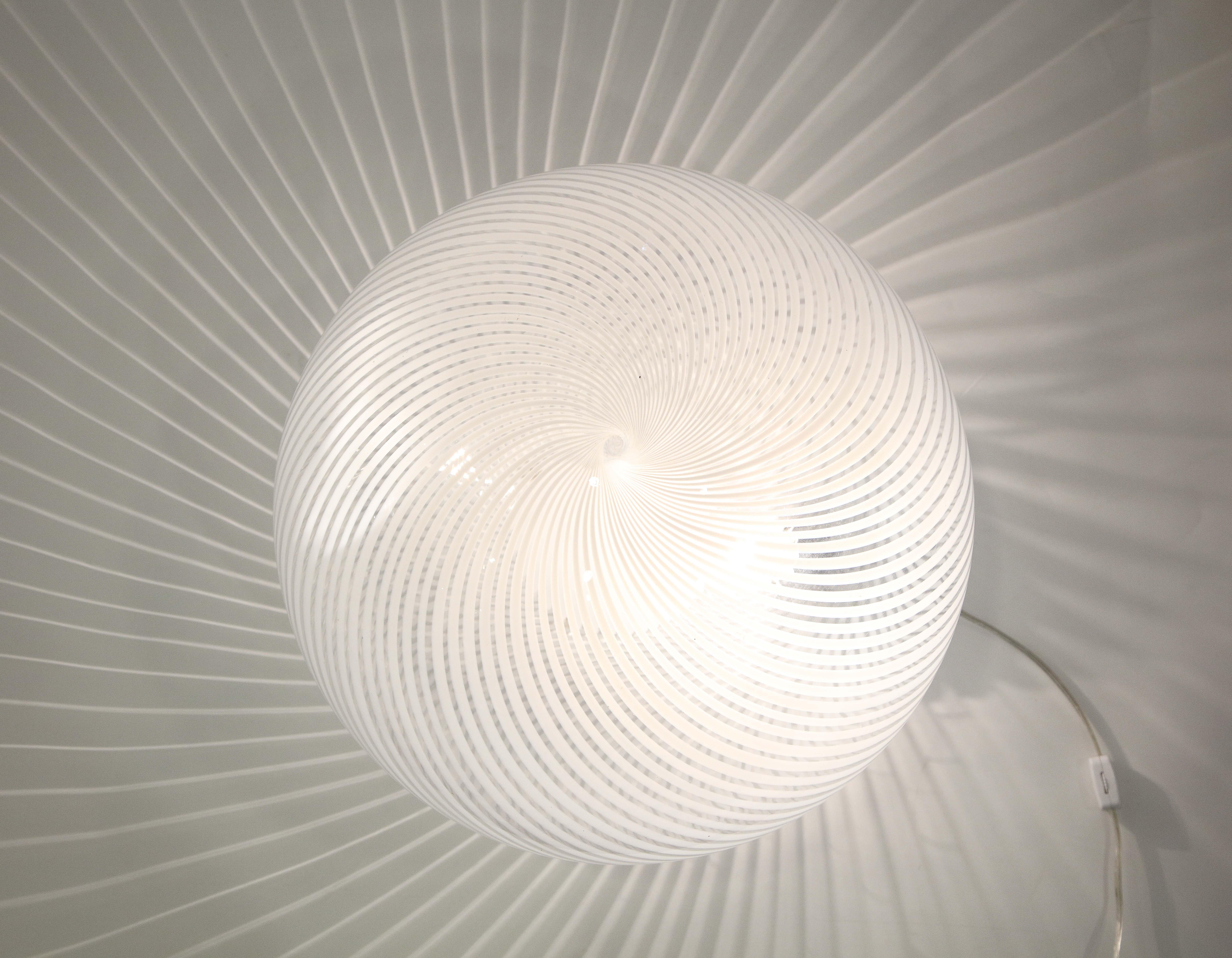 Murano Glass Swirl Table Lamp 3