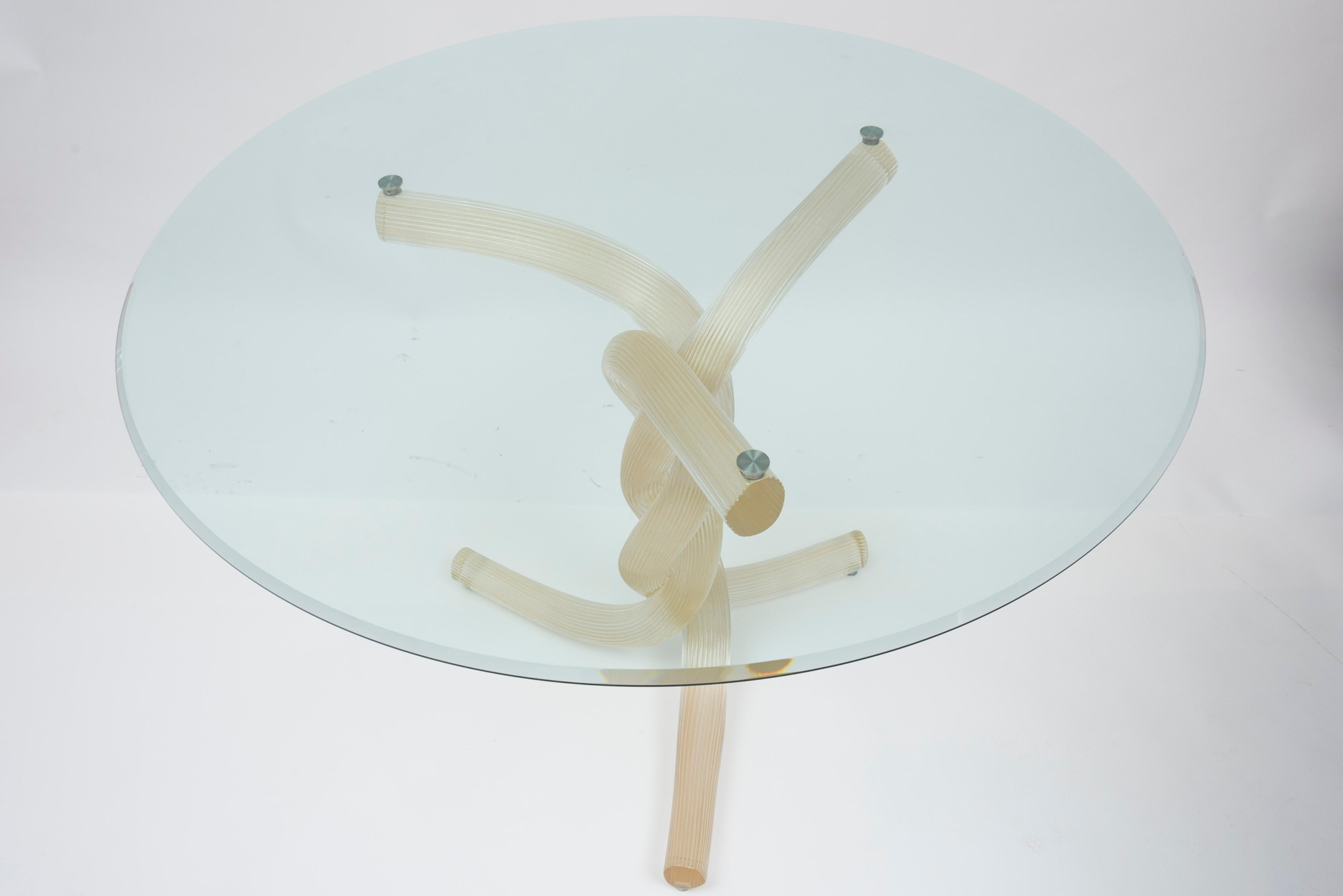 Murano Glass Table by Veronese In Good Condition In Bois-Colombes, FR