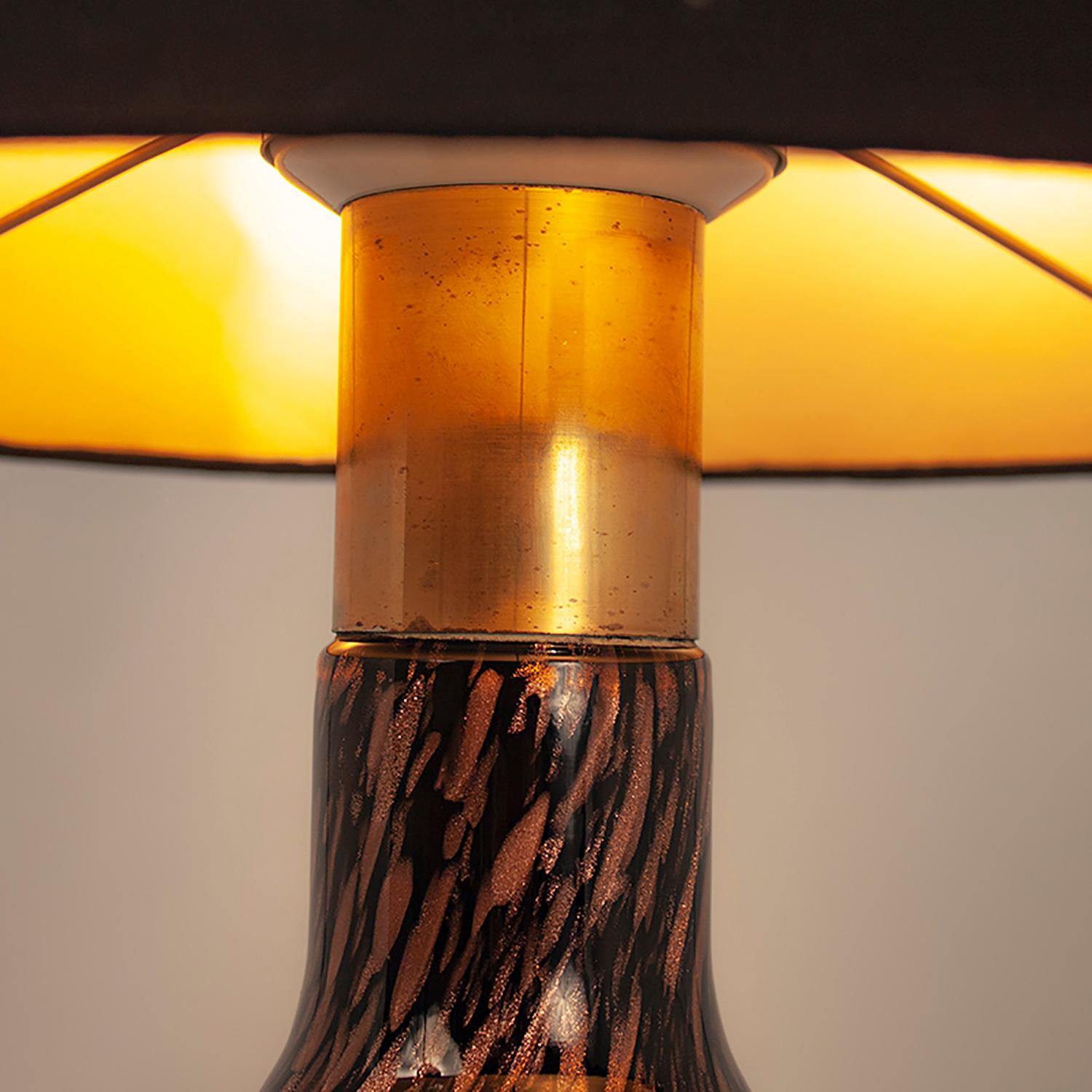 Murano Glass Table Lamp, 1960s In Good Condition In Barcelona, Cataluna