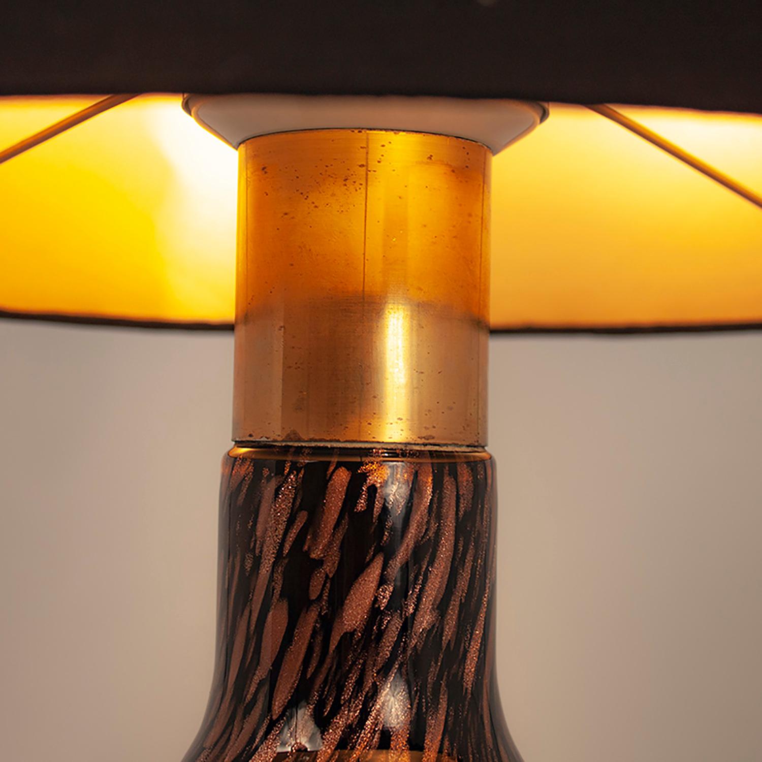 Art Glass Murano Glass Table Lamp, 1960s For Sale
