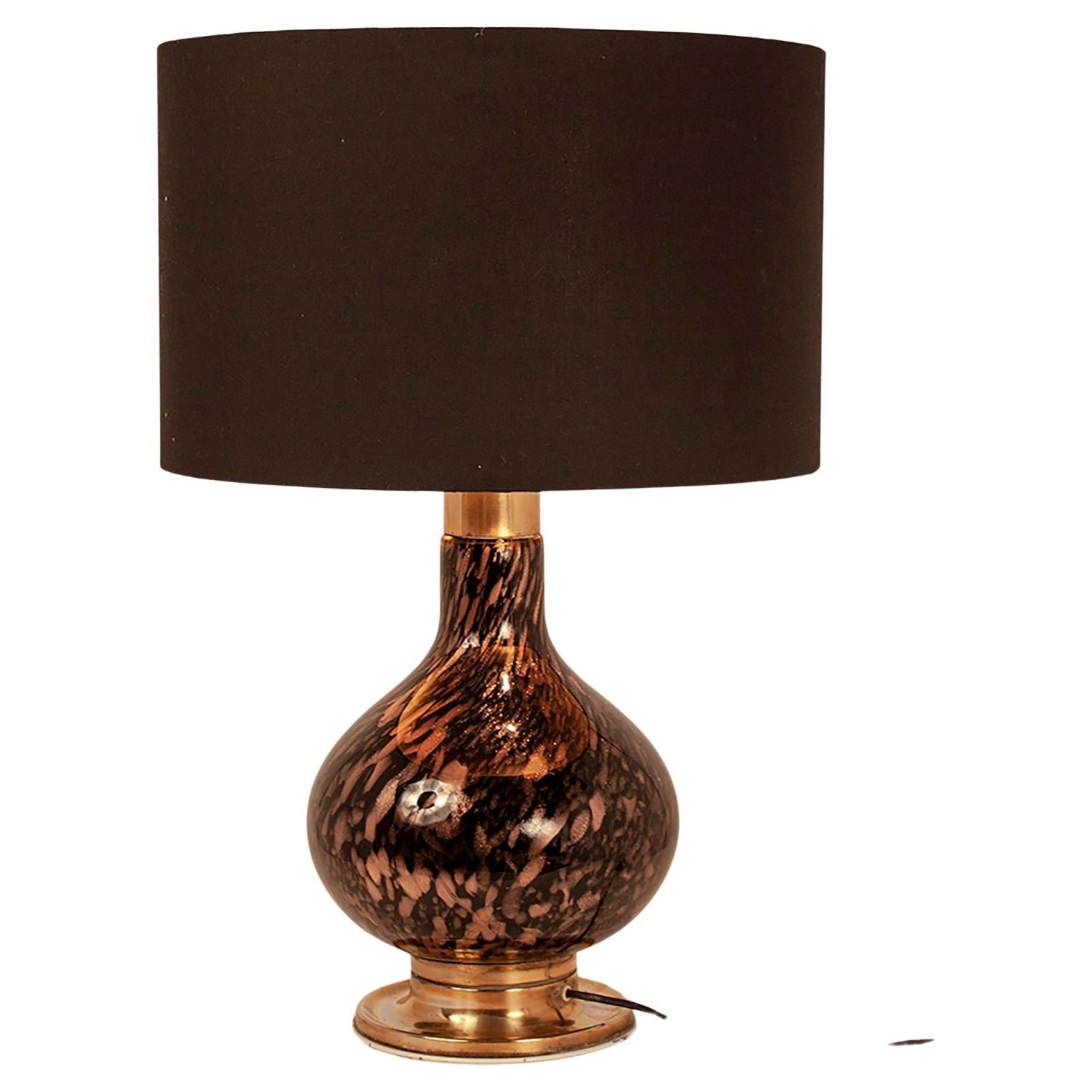 Murano Glass Table Lamp, 1960s For Sale