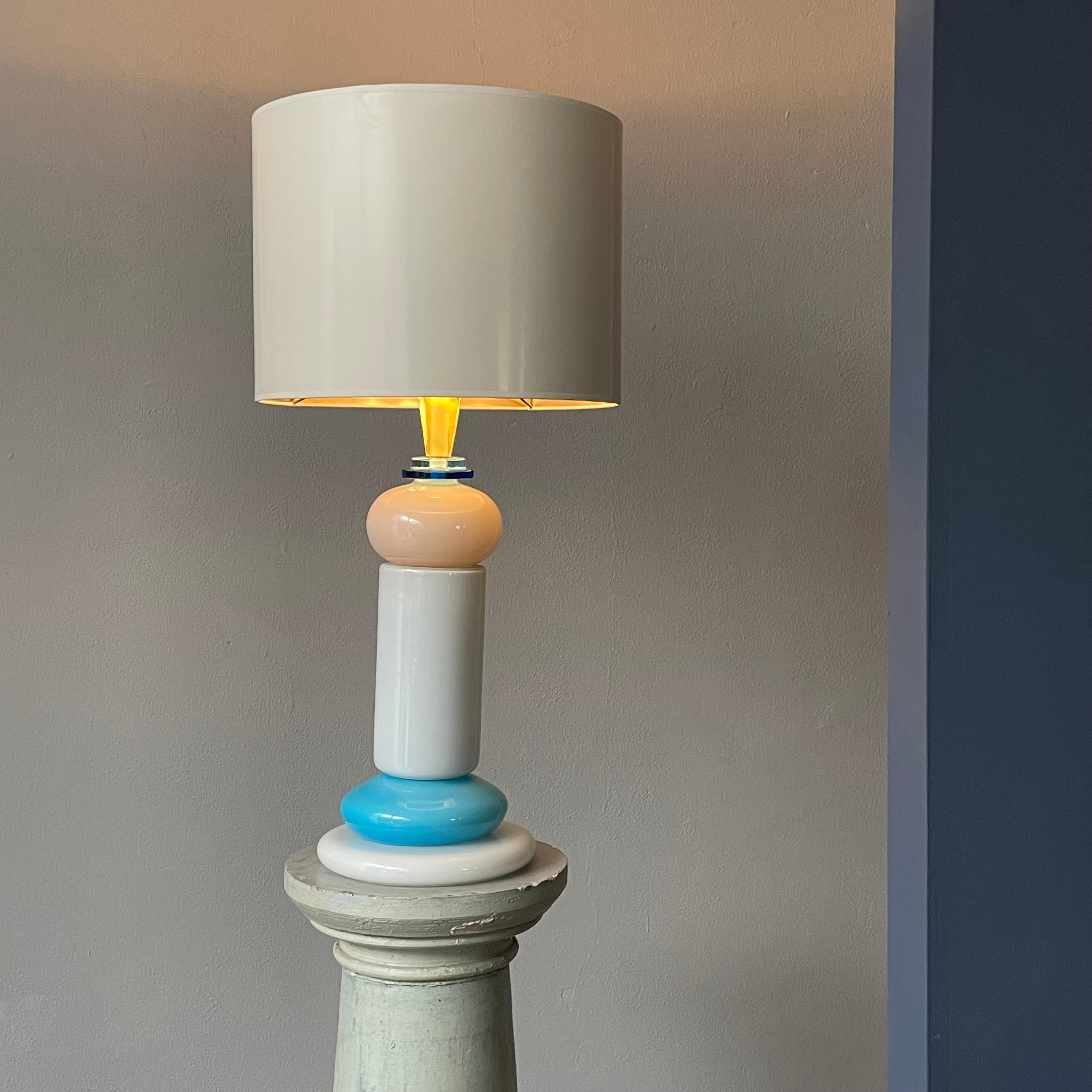 Lampe de table en verre de Murano, années 1970 en vente 1