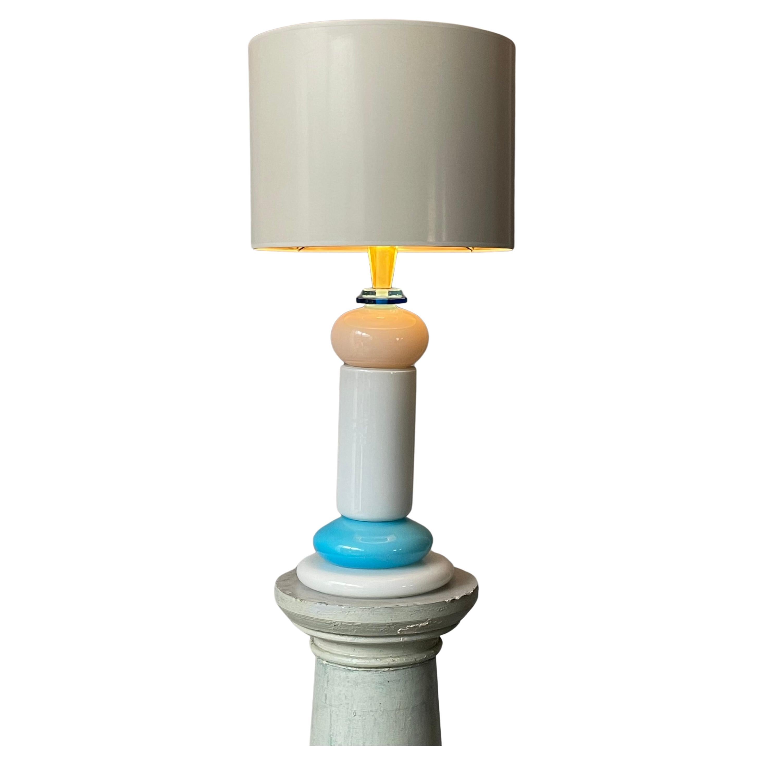 Lampe de table en verre de Murano, années 1970 en vente