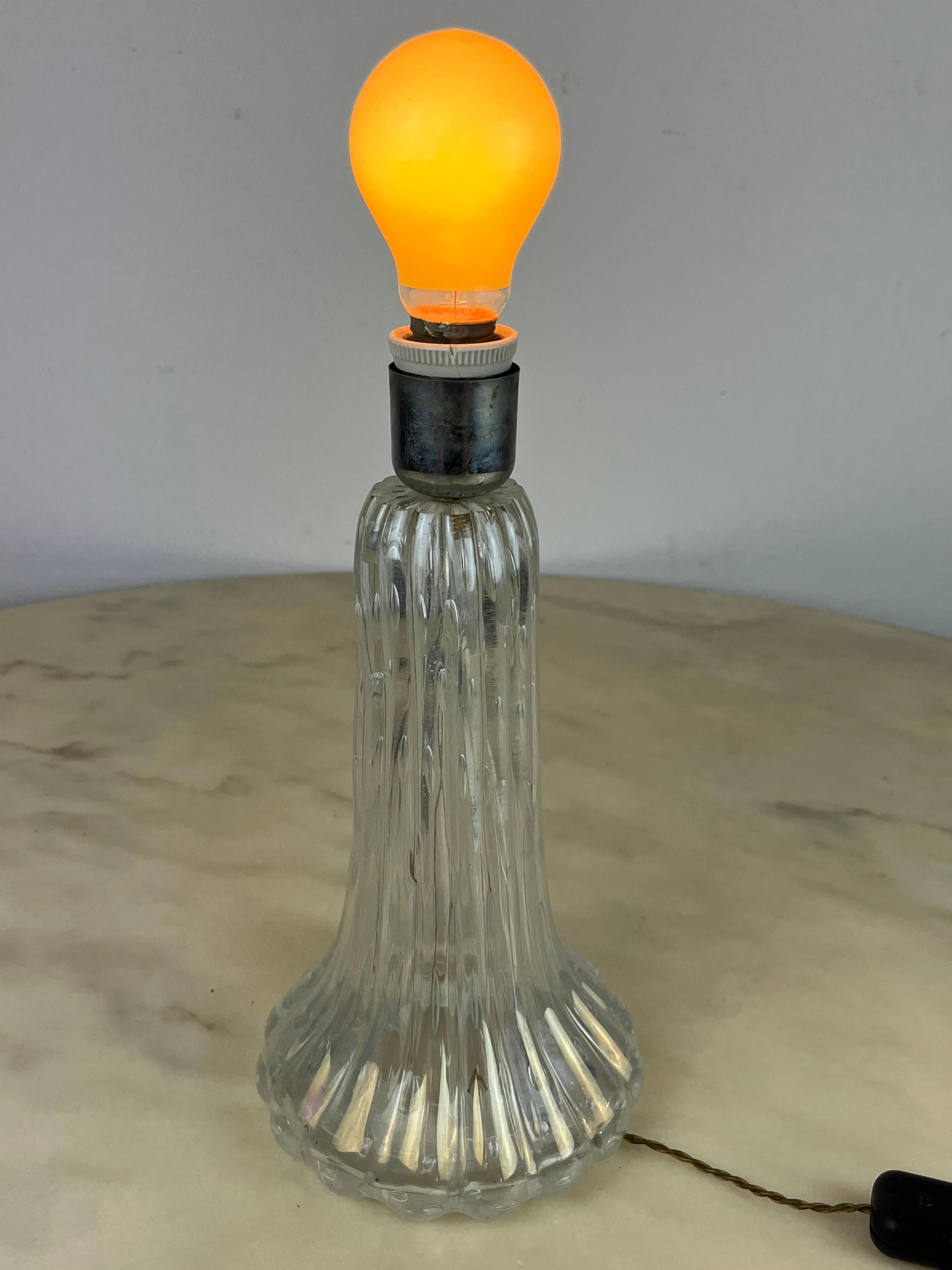 Lampe de table en verre de Murano attribuée à Barovier & Toso, Italie, 1950 en vente 6