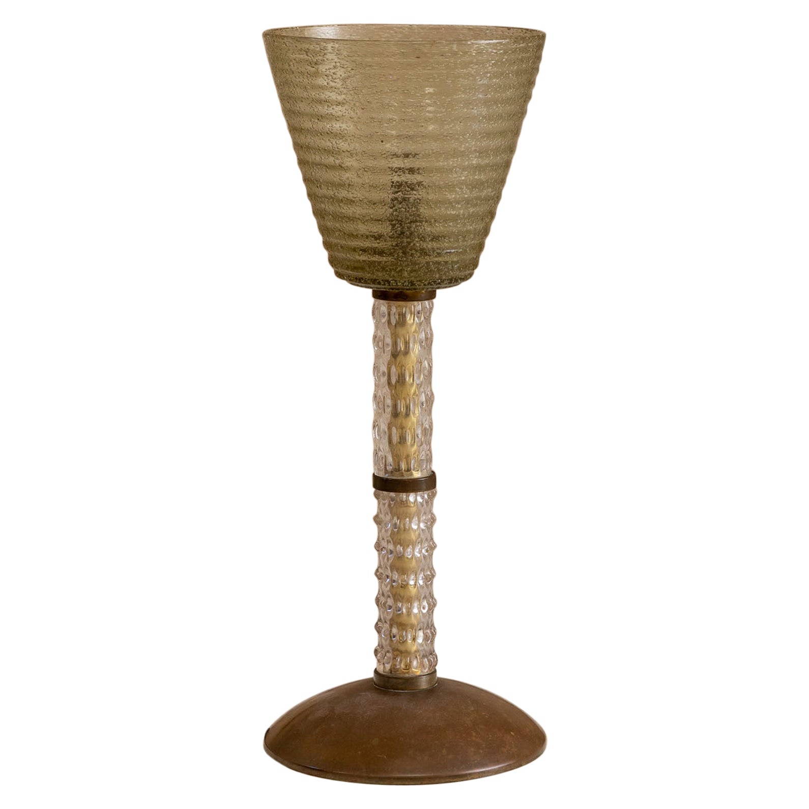 Murano Glass table lamp attributed to Seguso