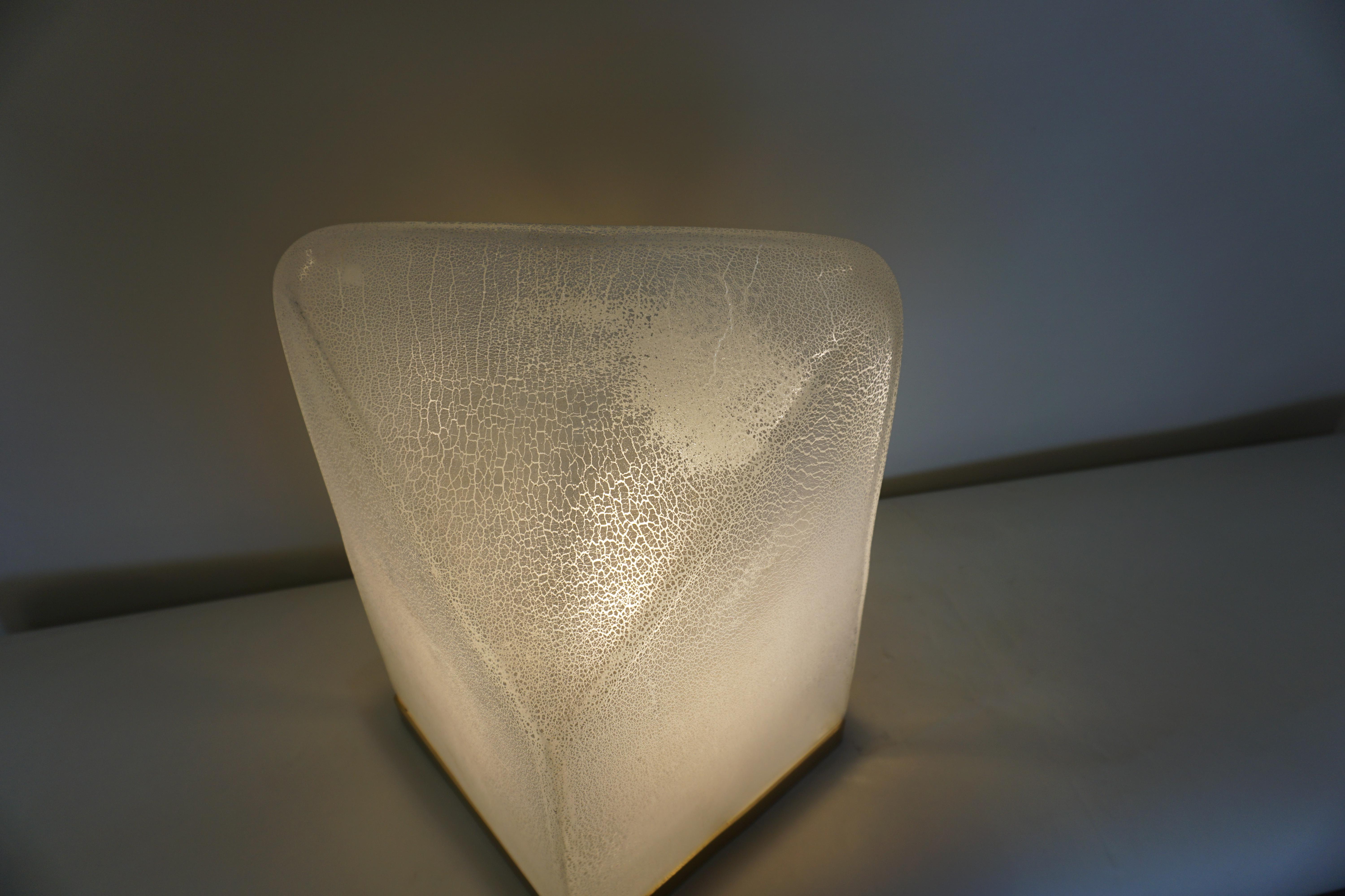 Modern Murano Glass Table Lamp by Alfredo Barbini