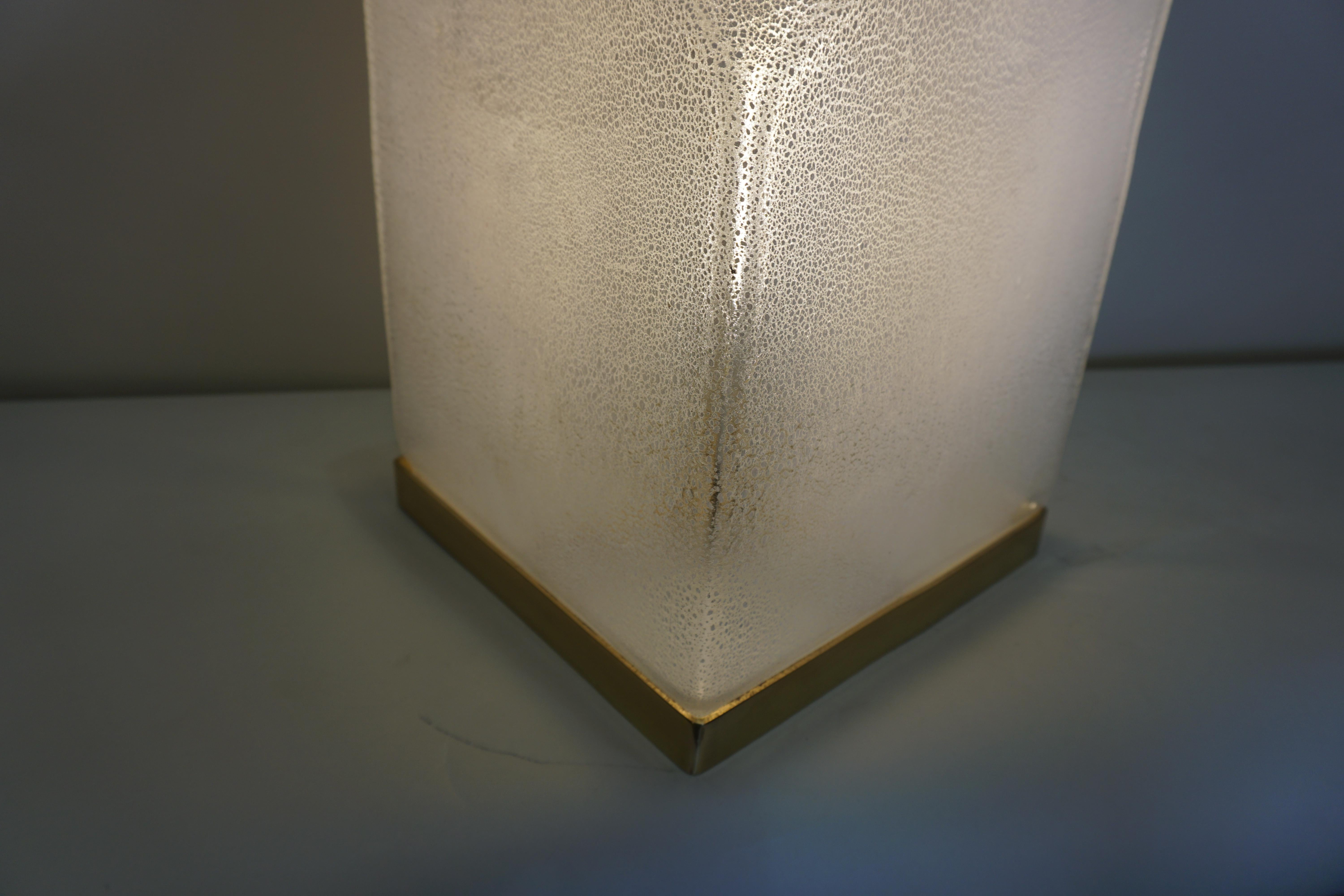 Italian Murano Glass Table Lamp by Alfredo Barbini