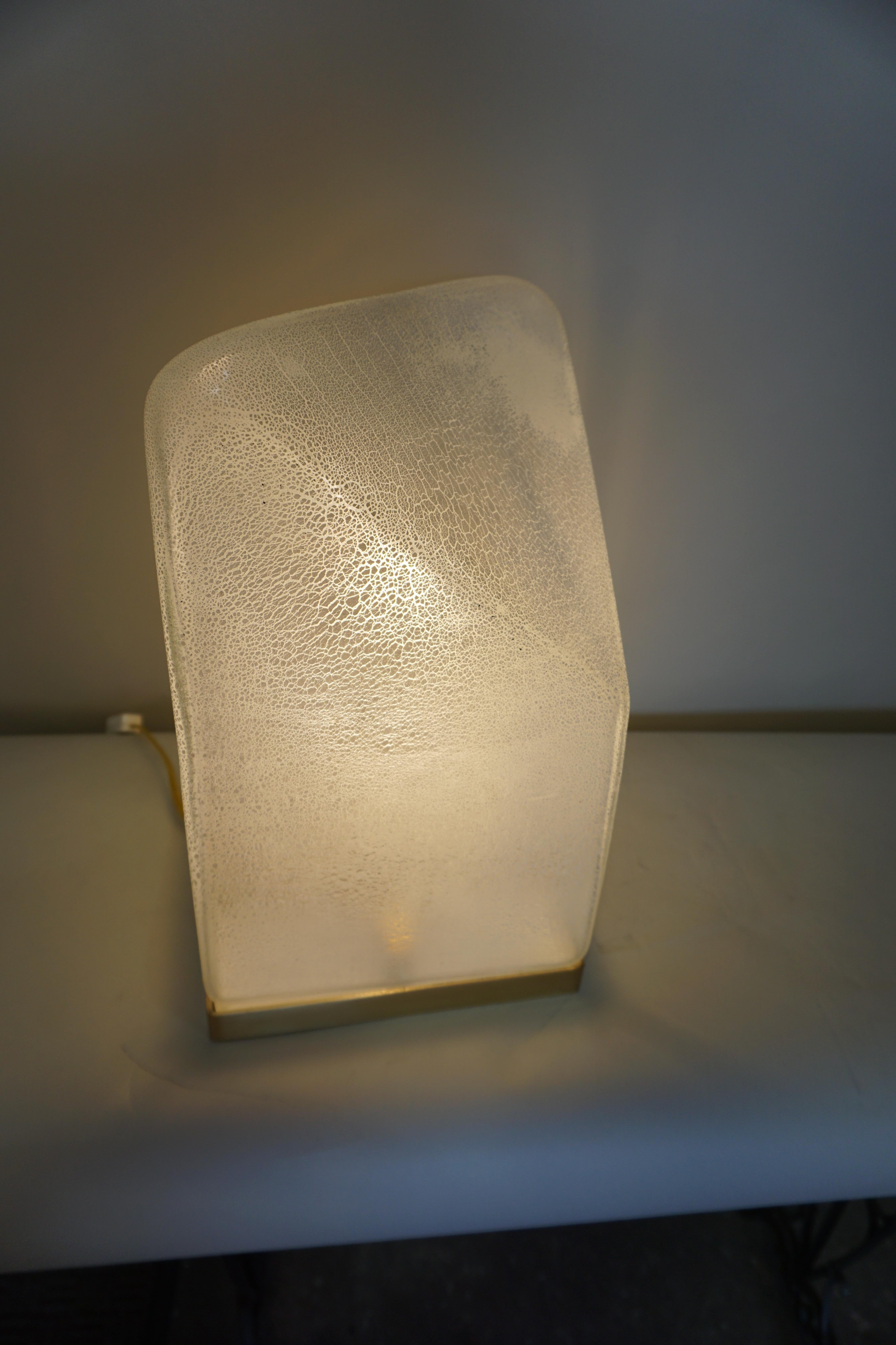 Late 20th Century Murano Glass Table Lamp by Alfredo Barbini