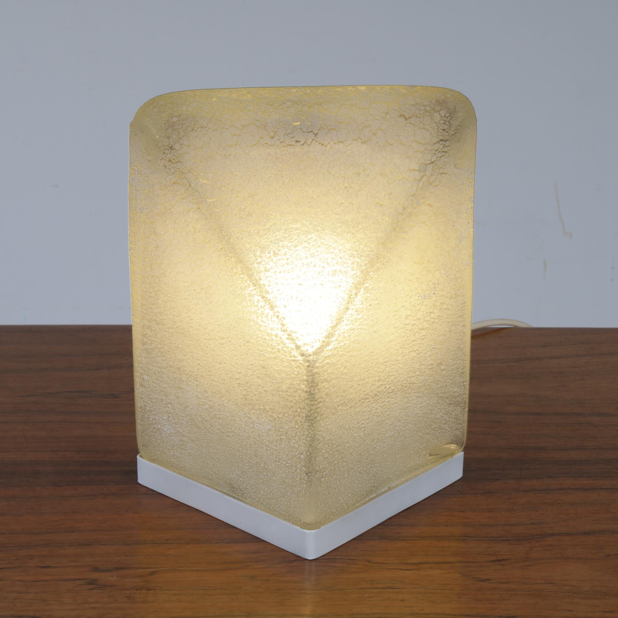 Lampe de bureau en verre de Murano d'Alfredo Barbini, Italie, 1970 en vente 4