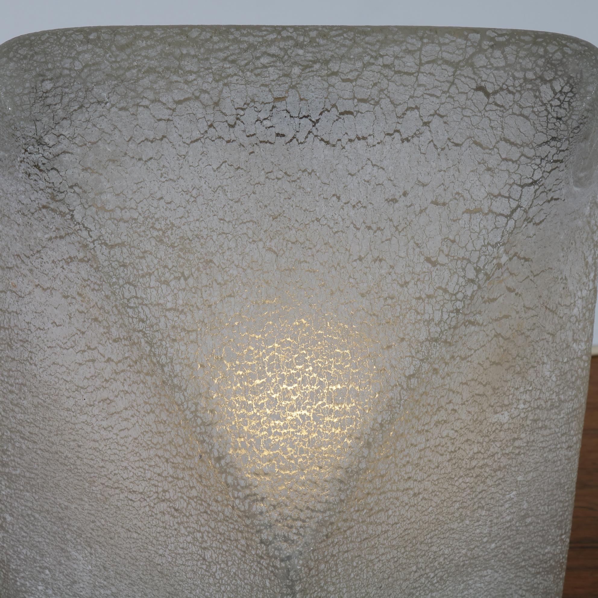 Murano Glass Table Lamp by Alfredo Barbini, Italy, 1970 In Good Condition For Sale In Amsterdam, NL
