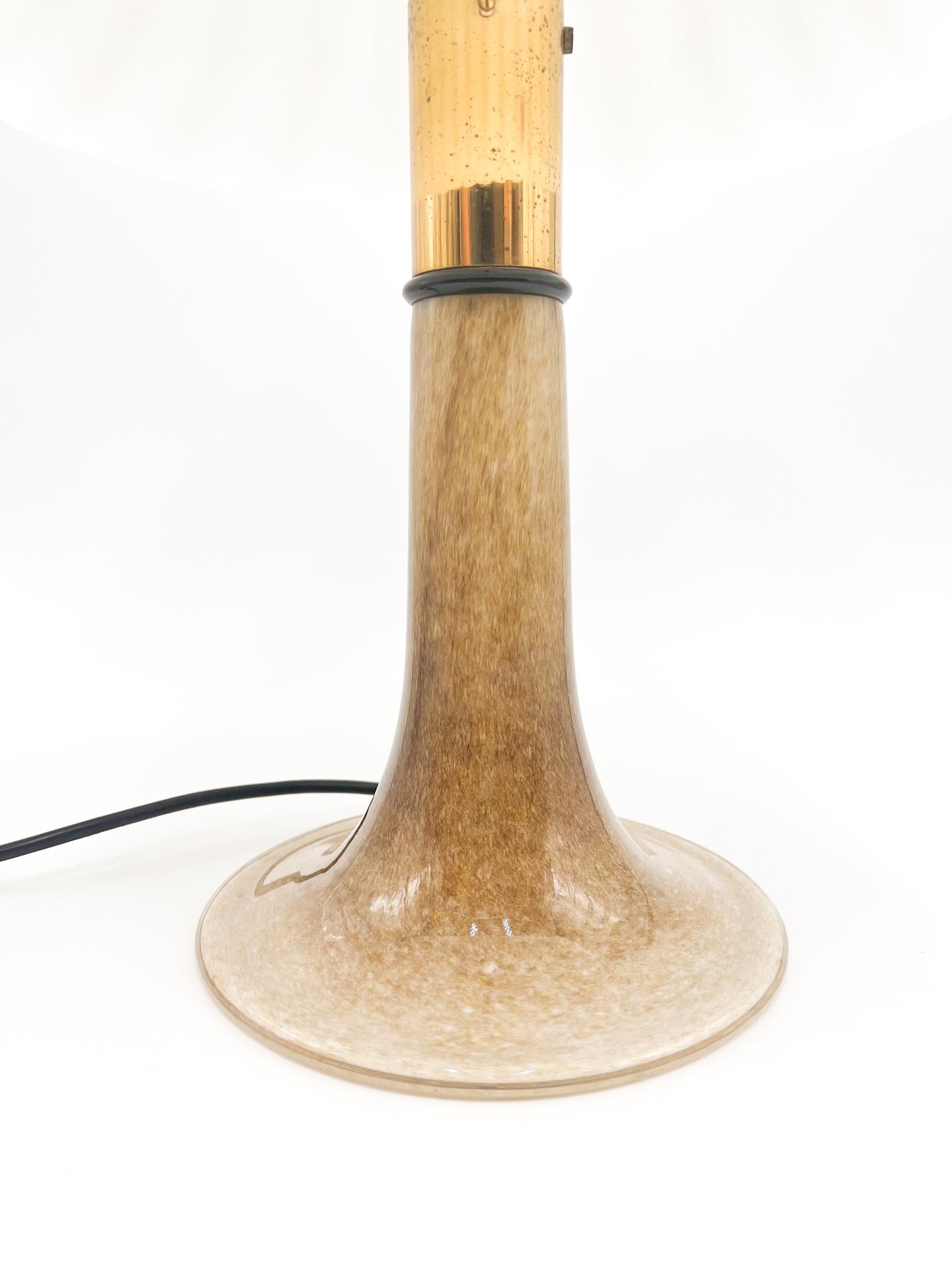 Lámpara de sobremesa de cristal de Murano by Barovier & Toso Años 60 Moderno de mediados de siglo