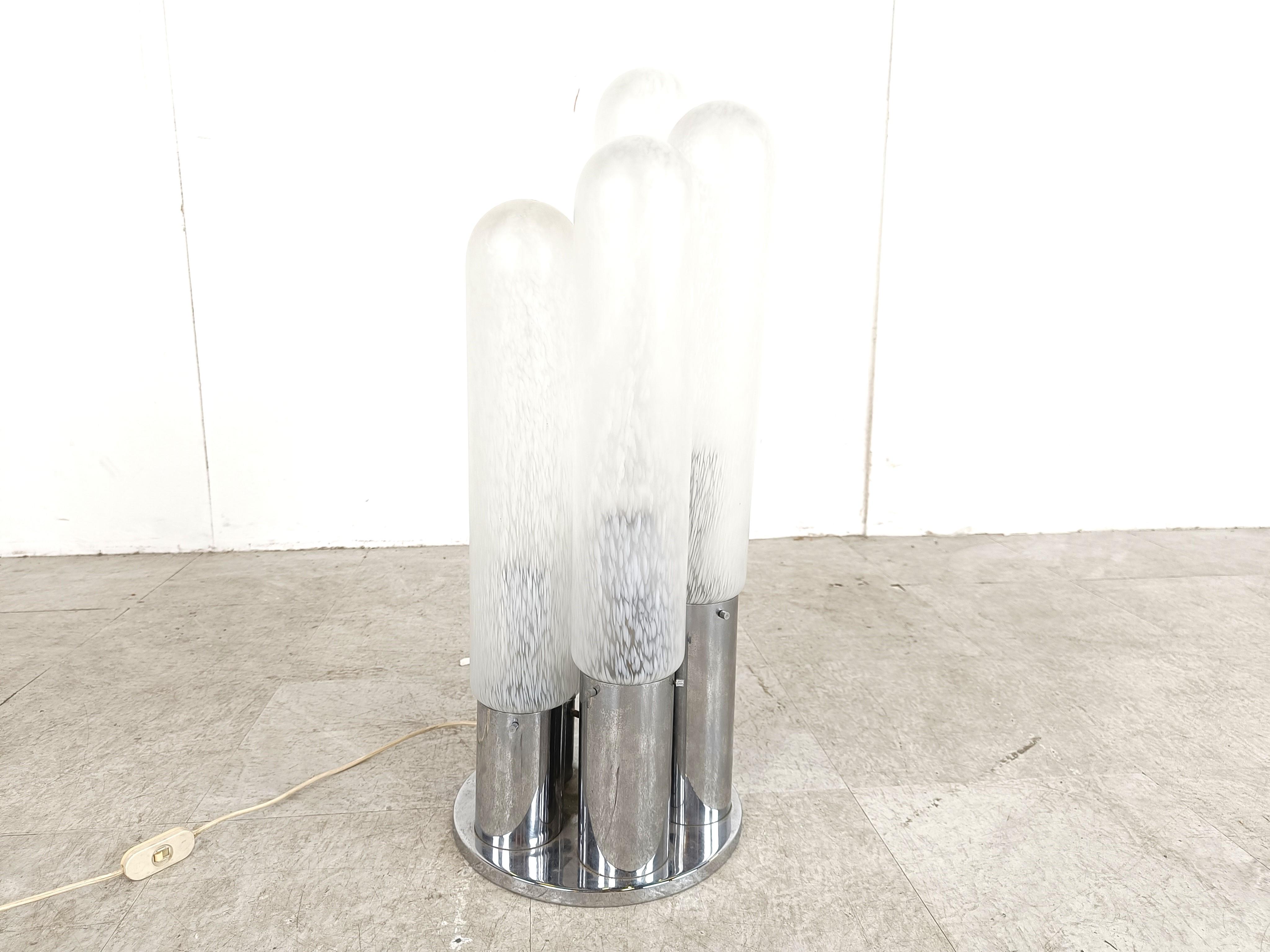 Mid-Century Modern Murano glass table lamp by Carlo Nason, 1970s For Sale