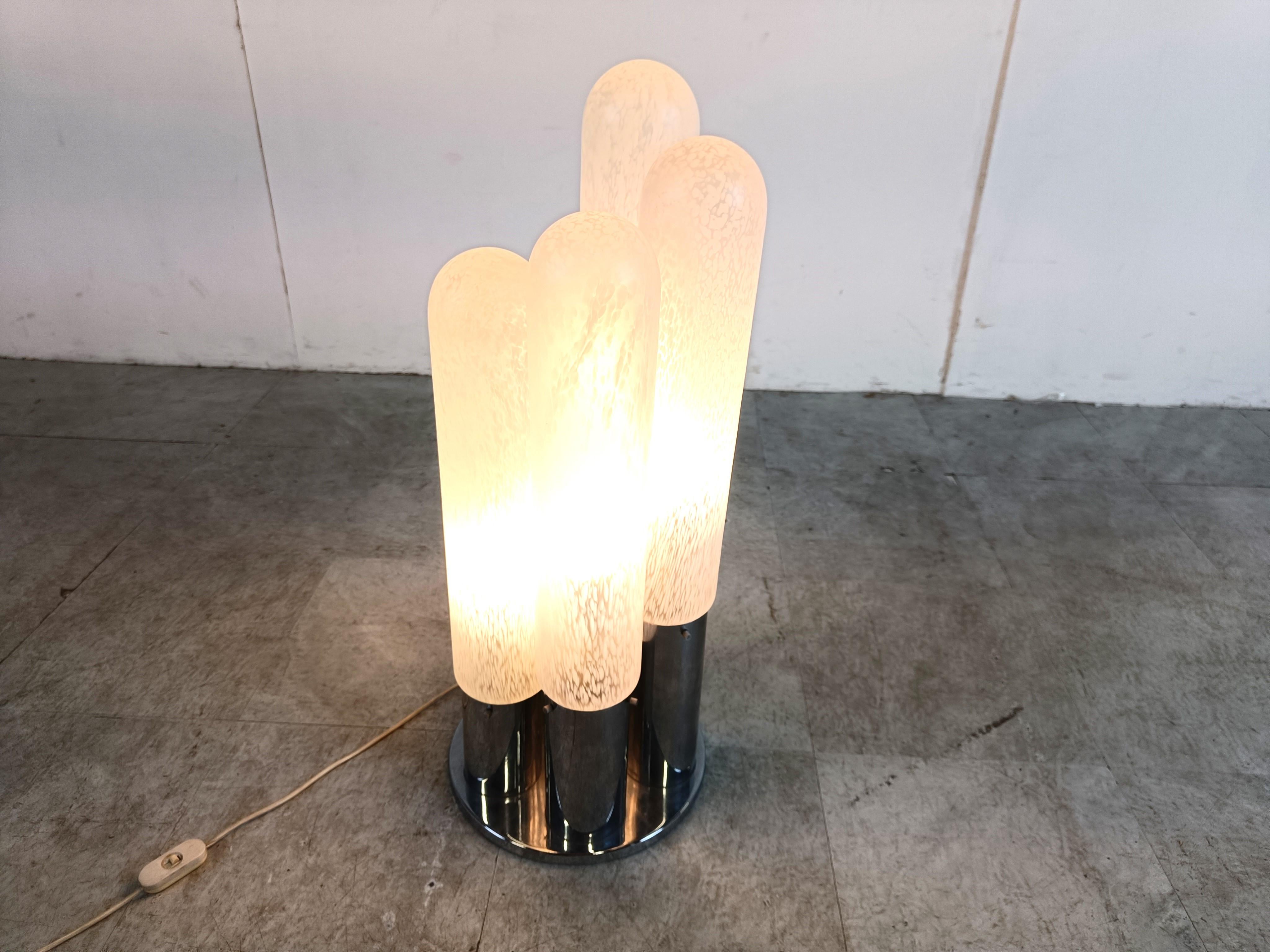 Murano glass table lamp by Carlo Nason, 1970s For Sale 1