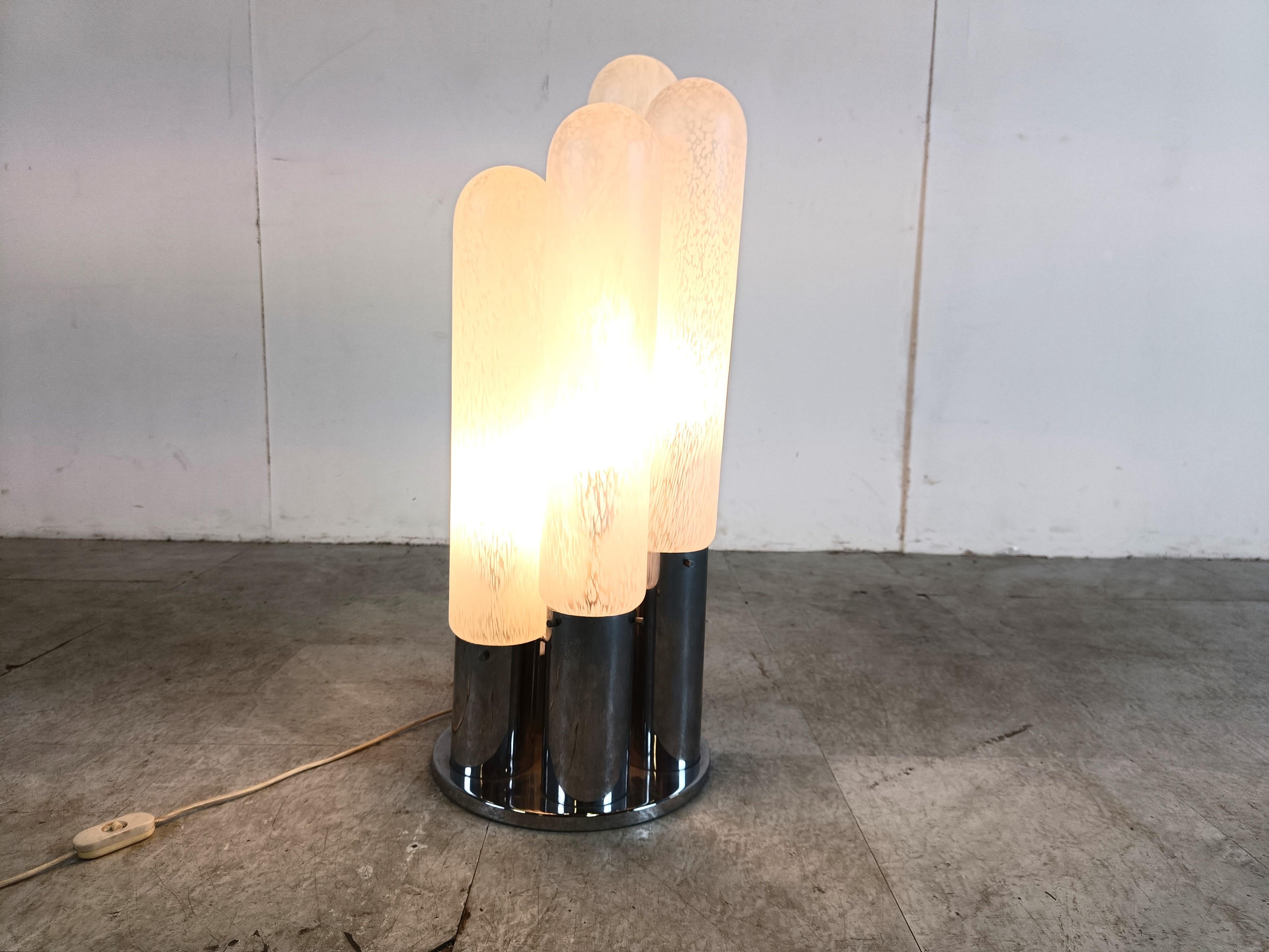 Murano glass table lamp by Carlo Nason, 1970s For Sale 2
