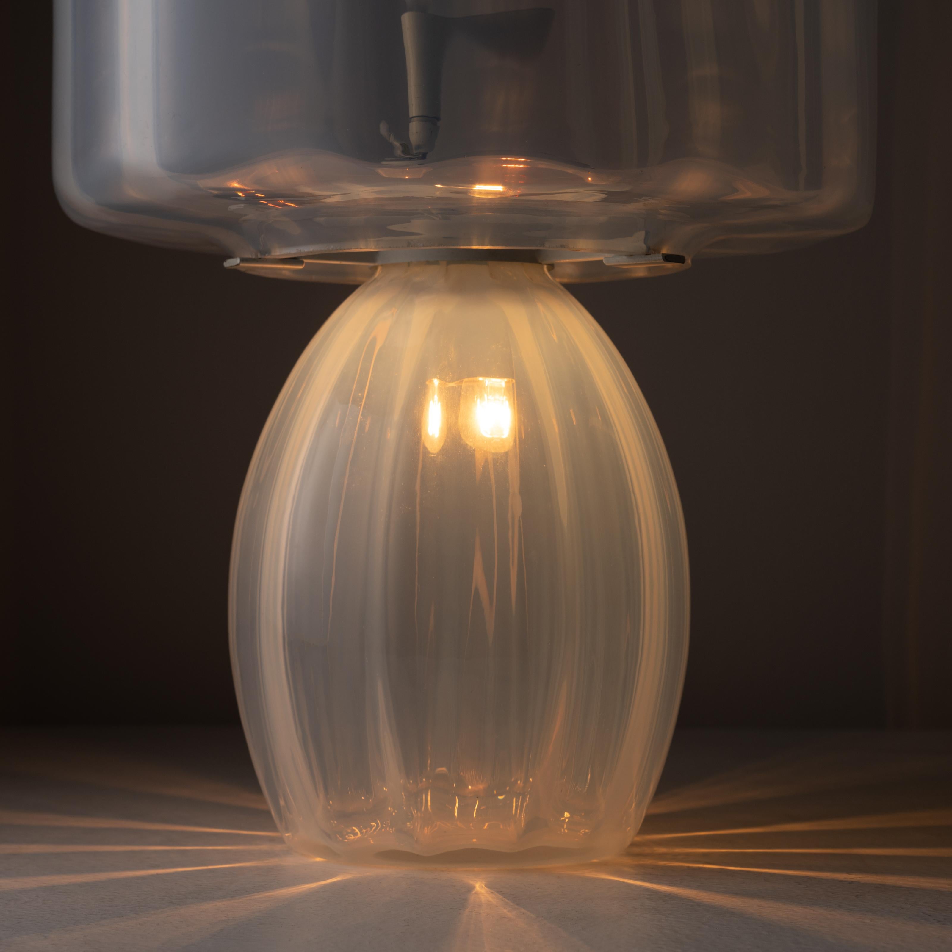 Italian Murano Glass Table Lamp by Carlo Nason for Mazzega 