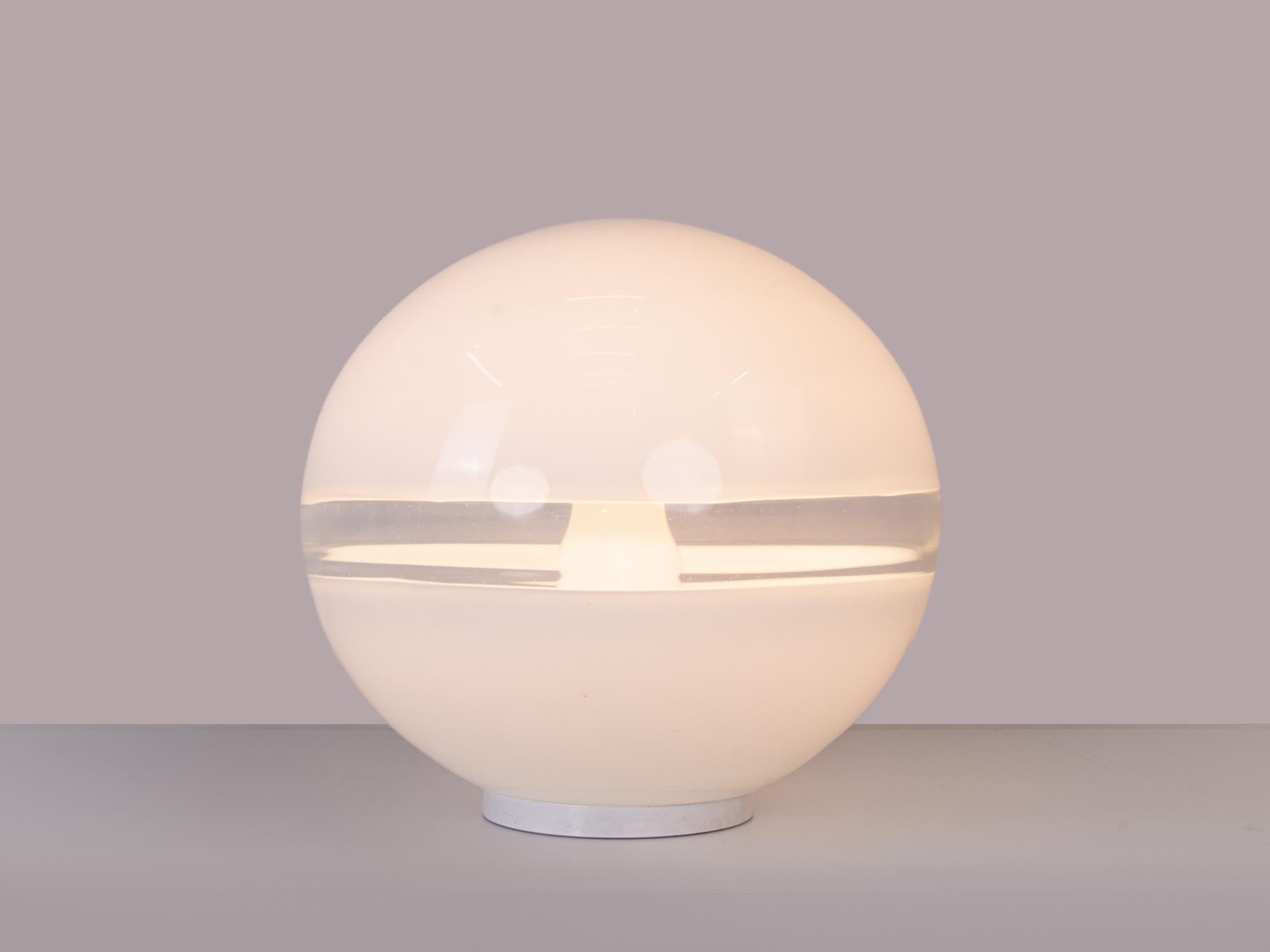 Mid-Century Modern Lampe de table en verre de Murano par Carlo Nason pour Mazzega, Italie 1970 en vente