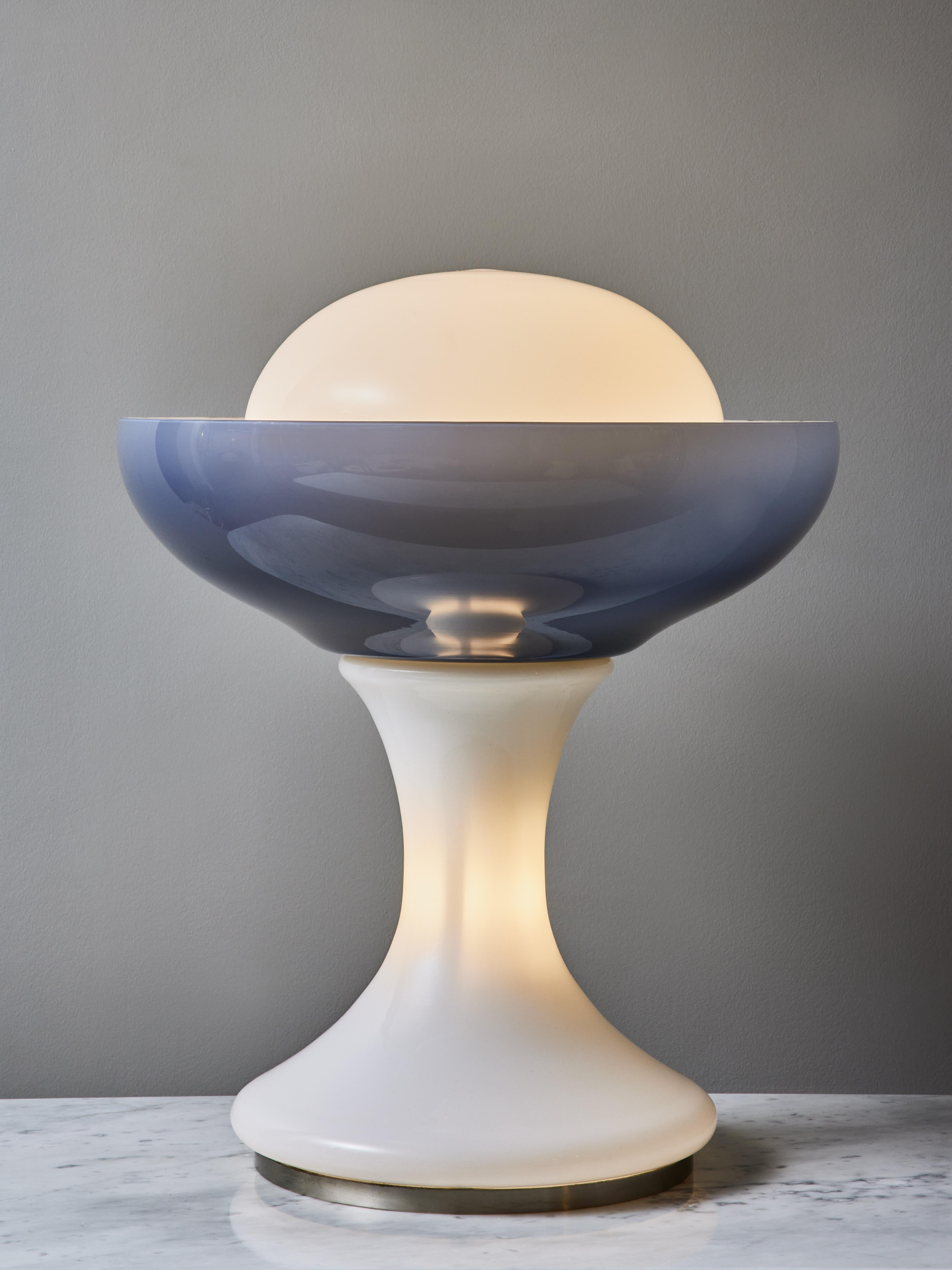 Mid-Century Modern Murano Glass Table Lamp by Carlo Nason for Vistosi