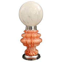 Murano Glass Table Lamp by Carlo Nason Italy 1970s