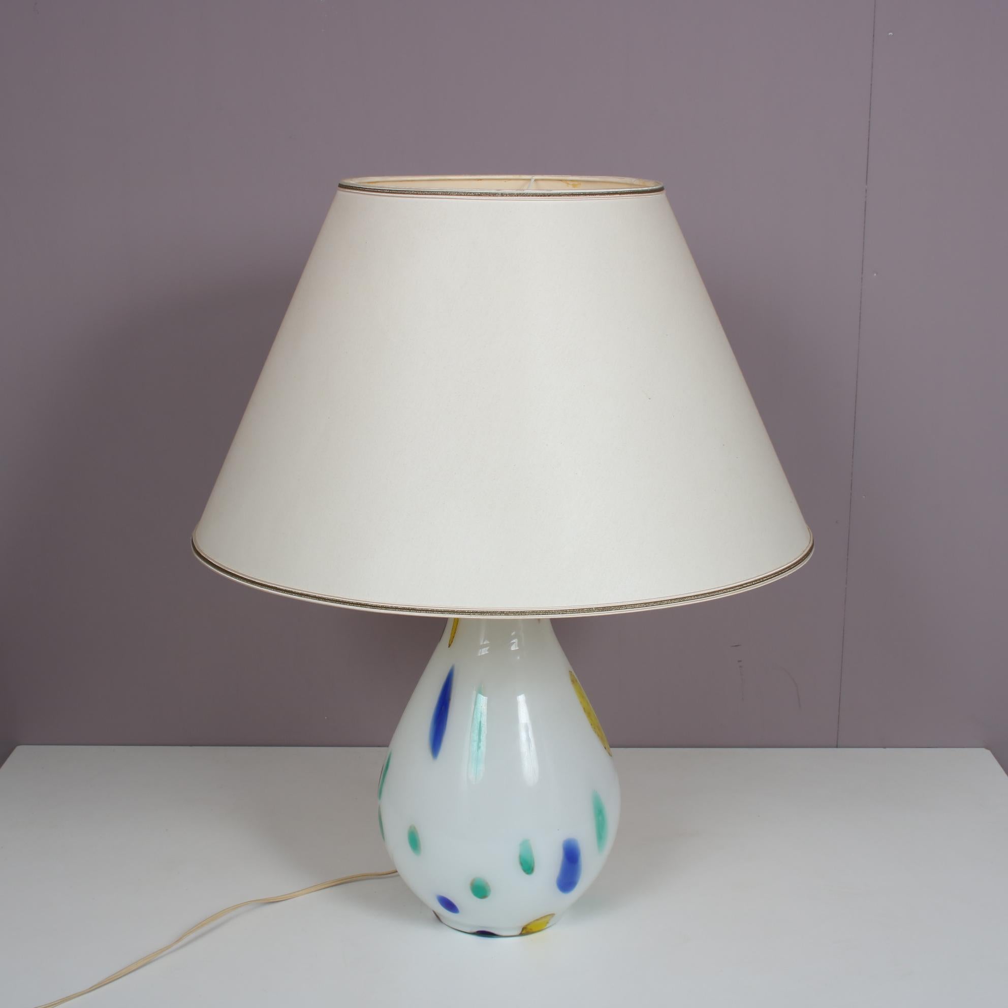 Murano Glass Table Lamp by Dino Martens for Aureliano Toso, Italy, circa 1960 For Sale 3