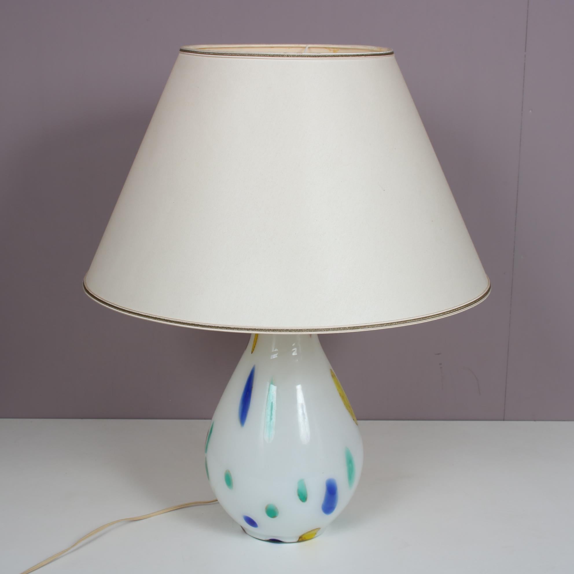Murano Glass Table Lamp by Dino Martens for Aureliano Toso, Italy, circa 1960 For Sale 4