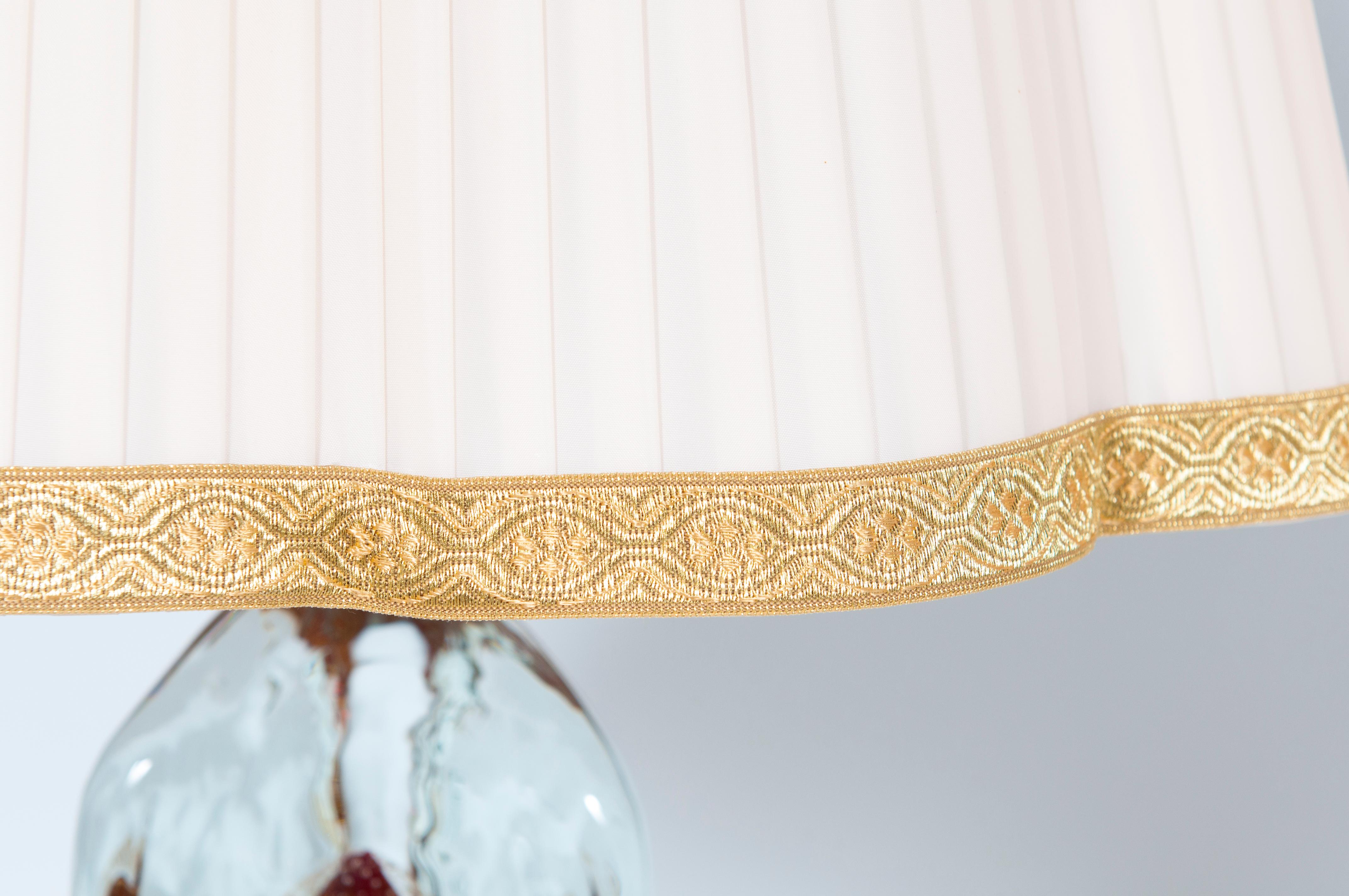 Lampe de table en verre de Murano par Giovanni Dalla Fina, Italie, Circa 1980 en vente 3