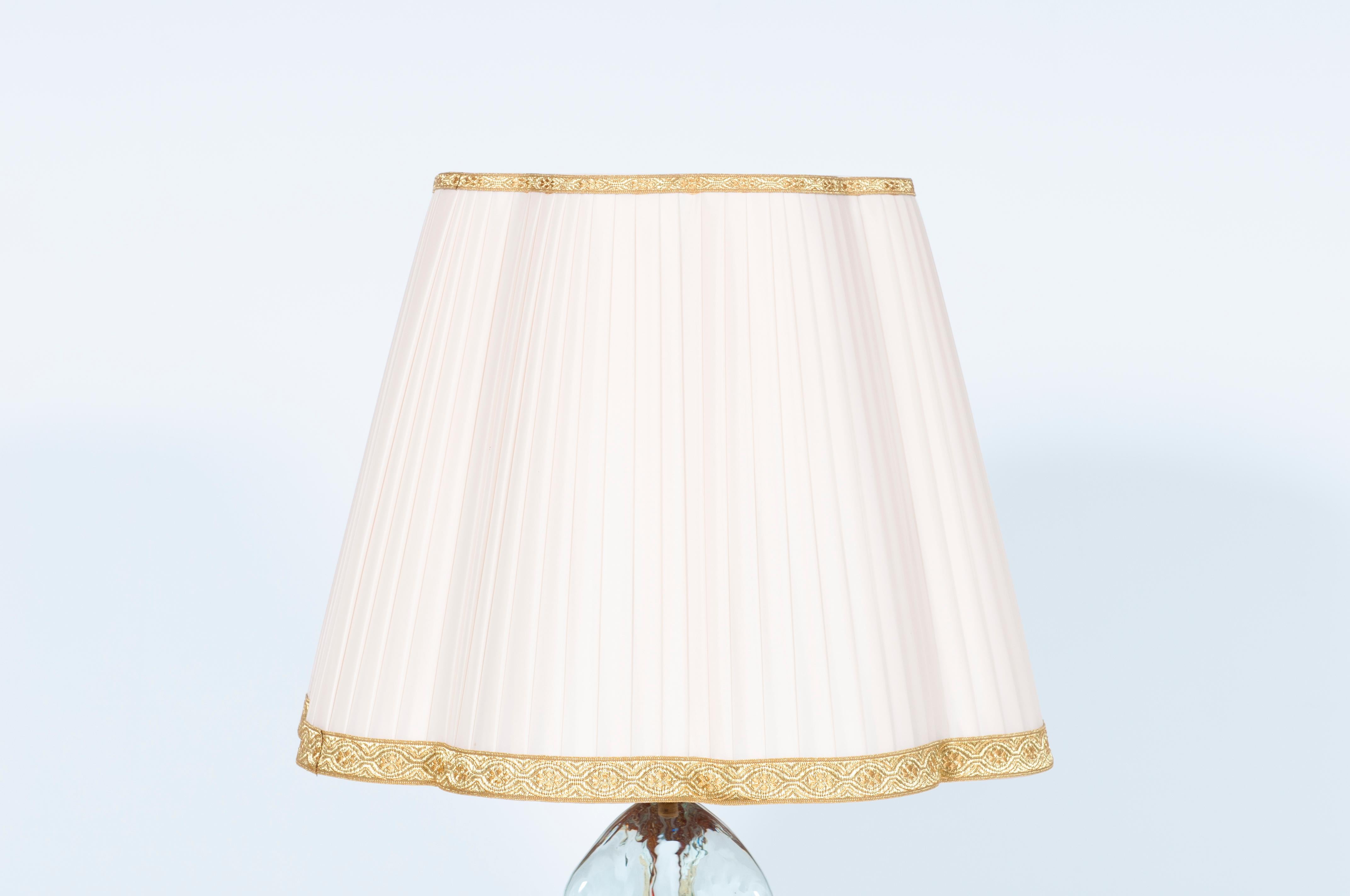 Lampe de table en verre de Murano par Giovanni Dalla Fina, Italie, Circa 1980 en vente 8