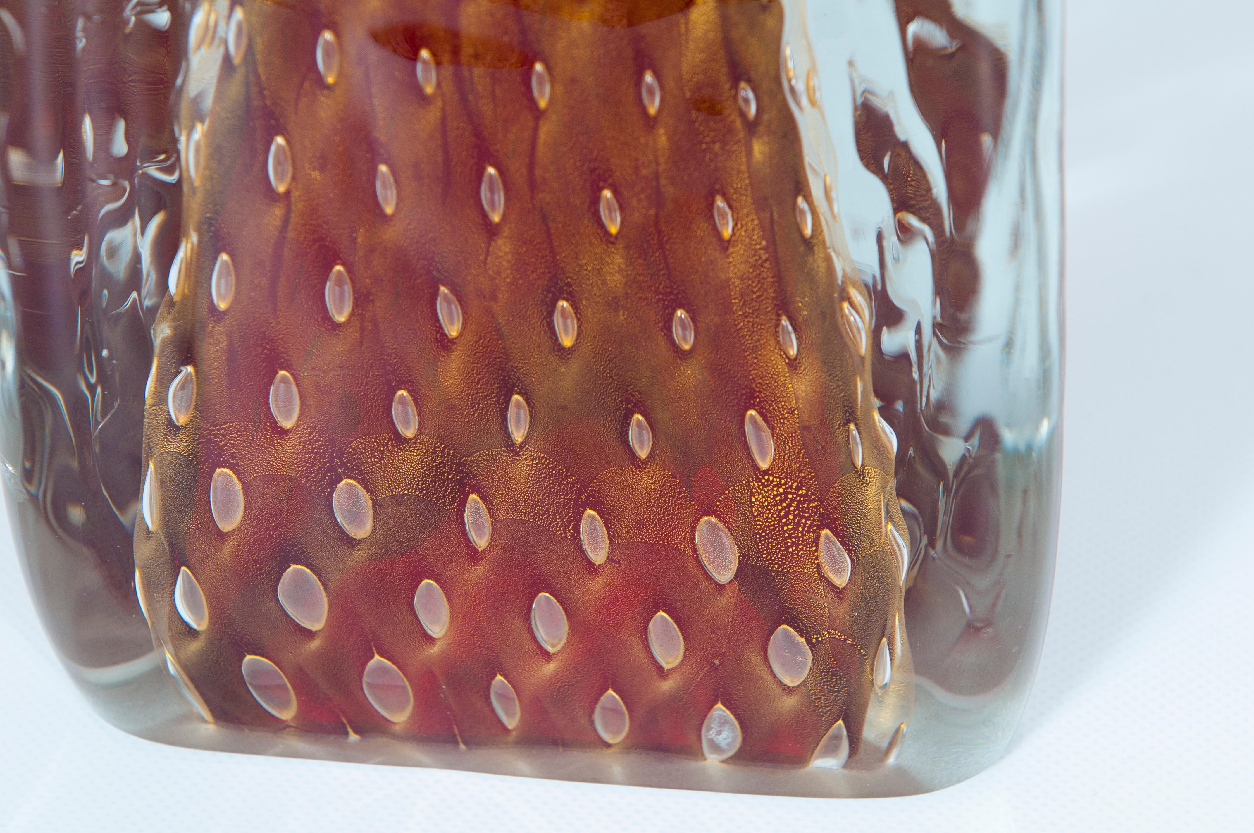 Lampe de table en verre de Murano par Giovanni Dalla Fina, Italie, Circa 1980 Excellent état - En vente à Villaverla, IT