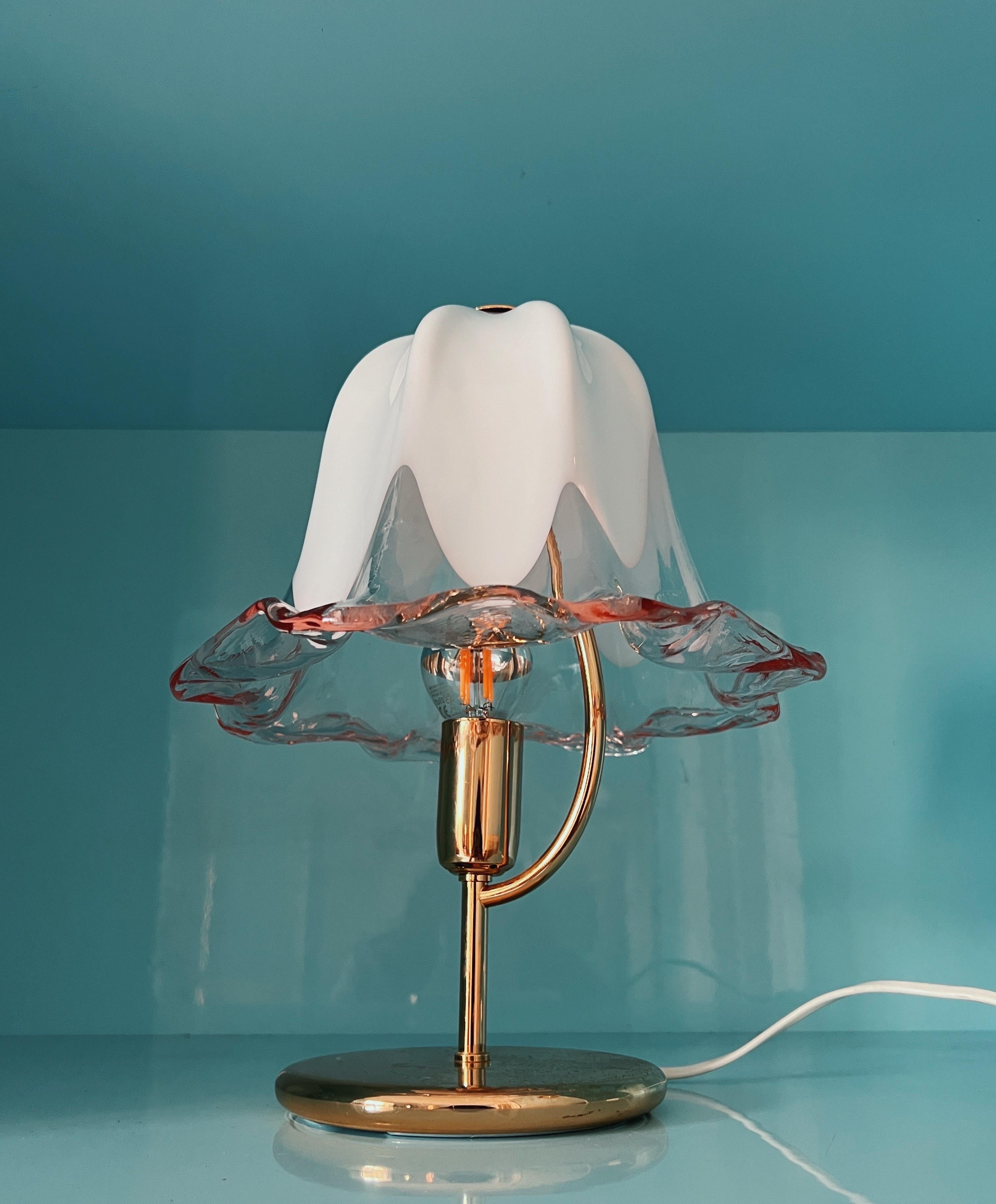 20ième siècle Lampe de bureau en verre de Murano par La Murrina en vente