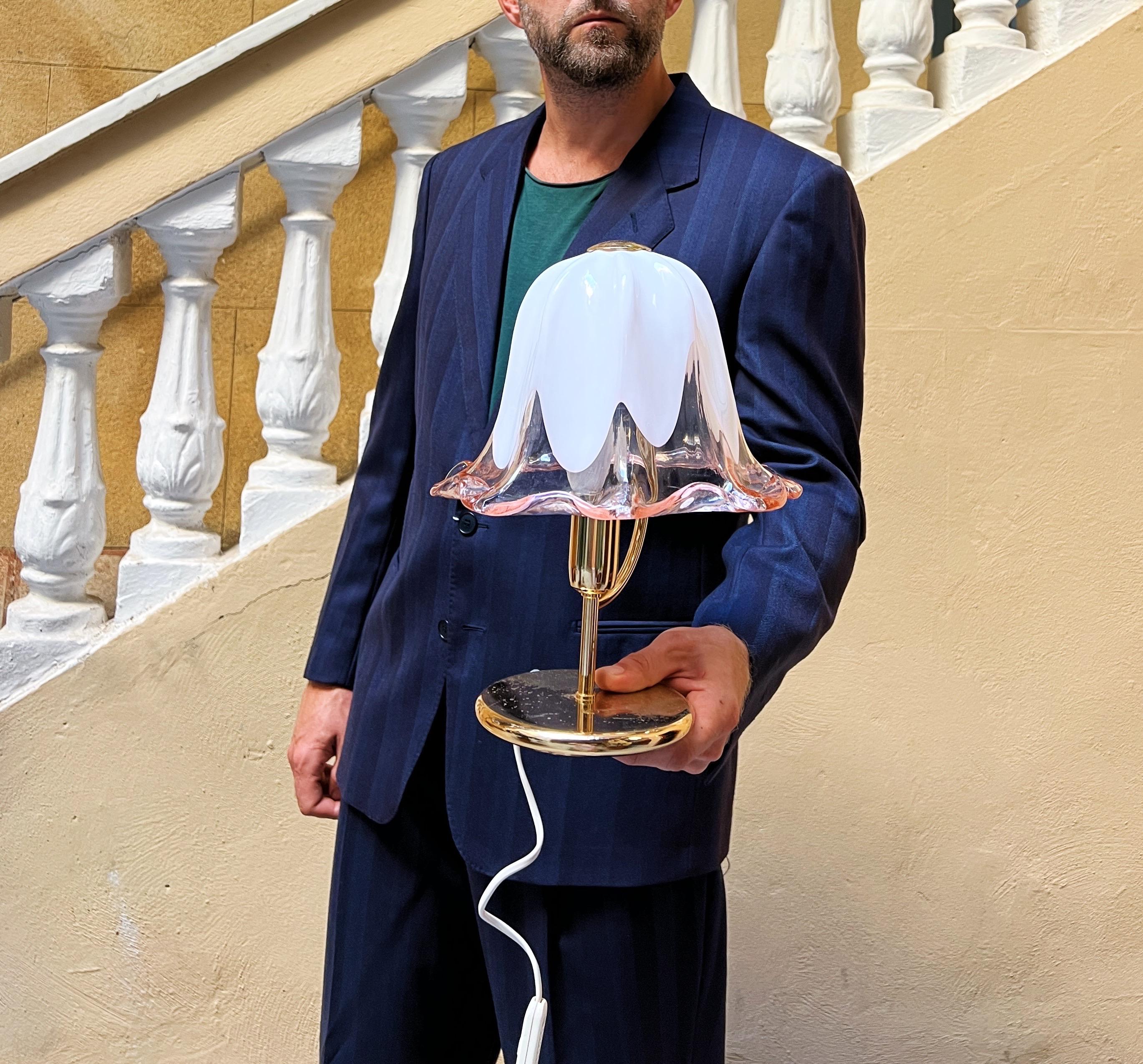 Métal Lampe de bureau en verre de Murano par La Murrina en vente