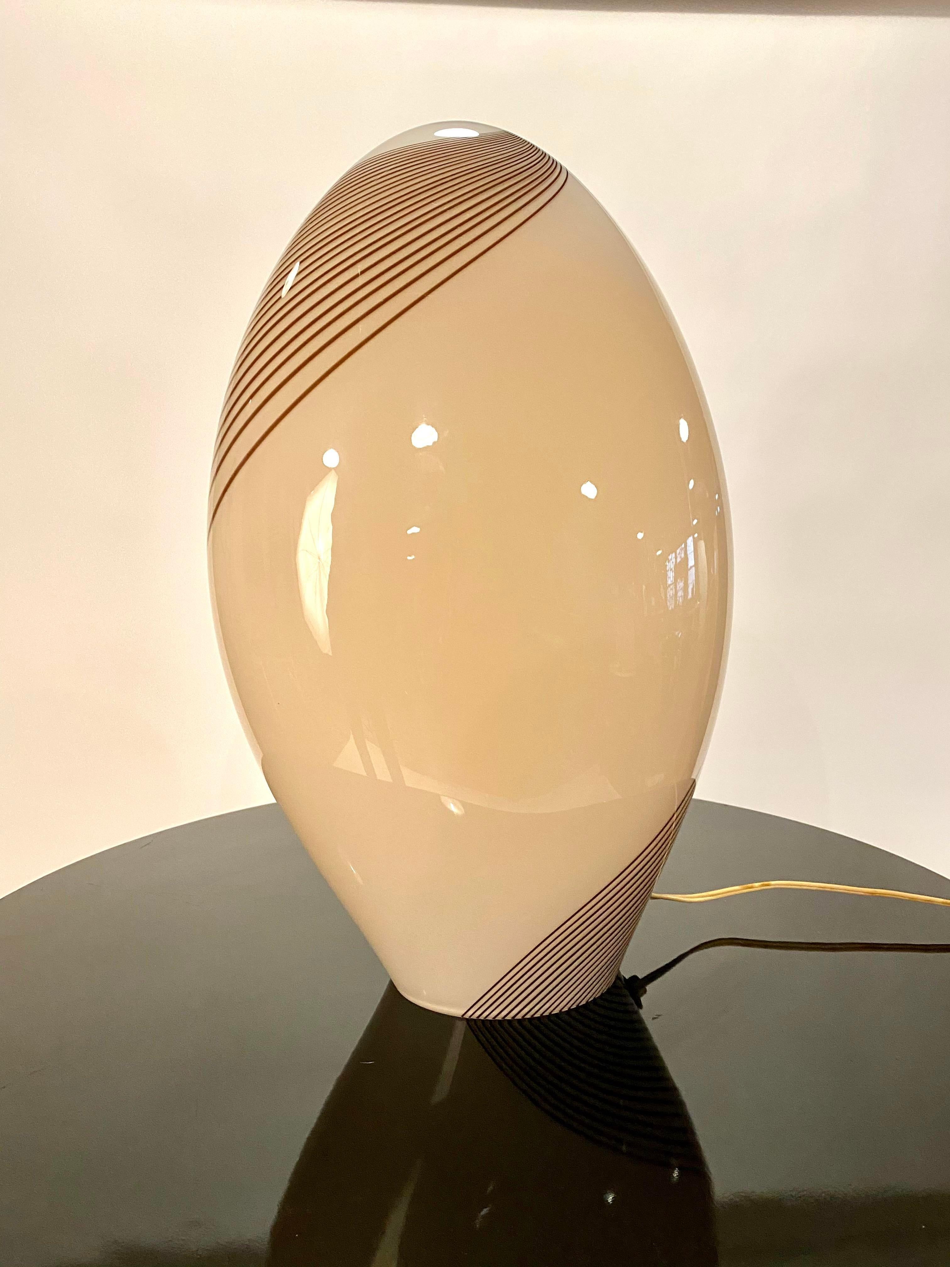 20ième siècle Lampe de bureau en verre de Murano par Lino Tagliapietra en vente