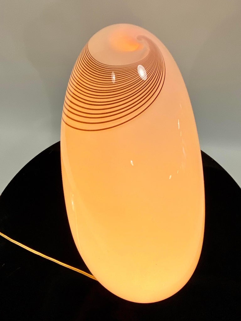 Murano Glass Table Lamp by Lino Tagliapietra For Sale 1