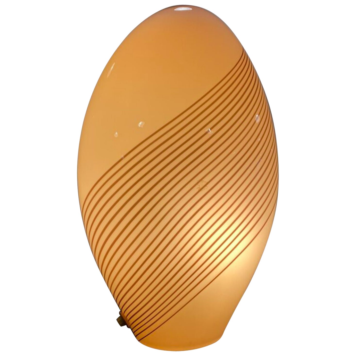 Lampada da tavolo in vetro di Murano di Lino Tagliapietra in vendita