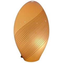 Lampada da tavolo in vetro di Murano di Lino Tagliapietra