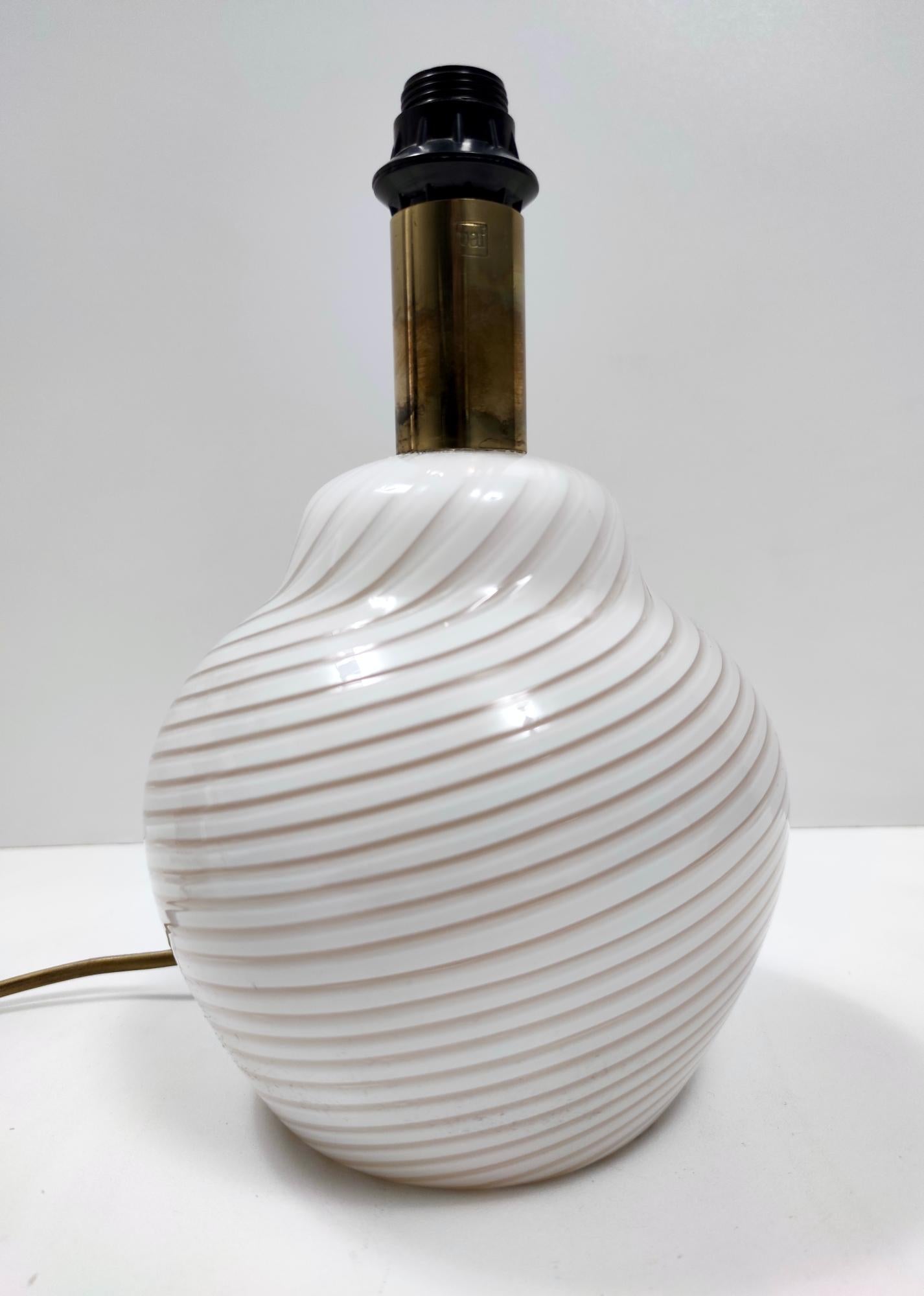 Post-Modern Murano Glass Table Lamp by Lino Tagliapietra Produced by Paf, Italy, 1980s For Sale