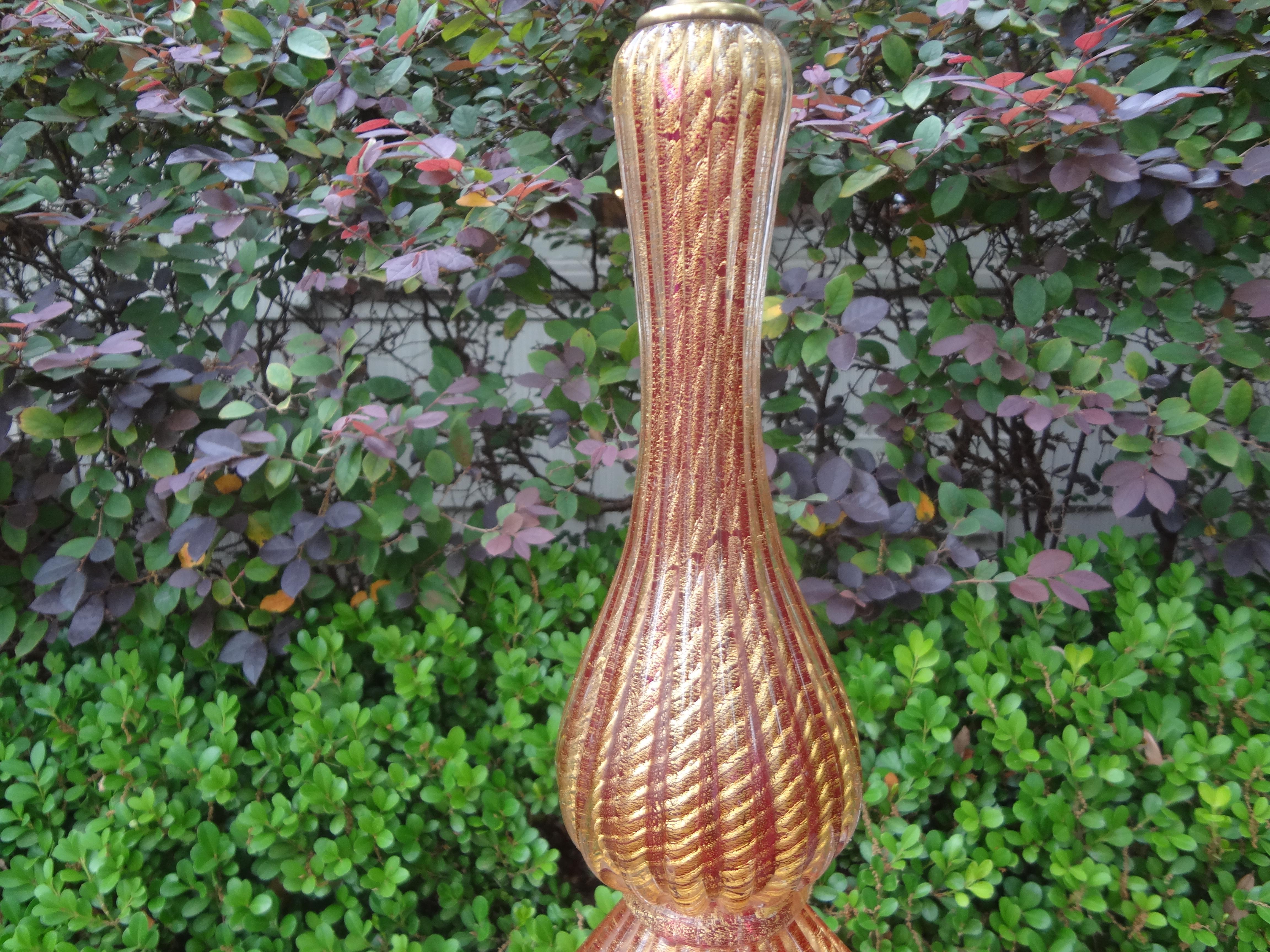 Murano Glass Table Lamp by Seguso 1