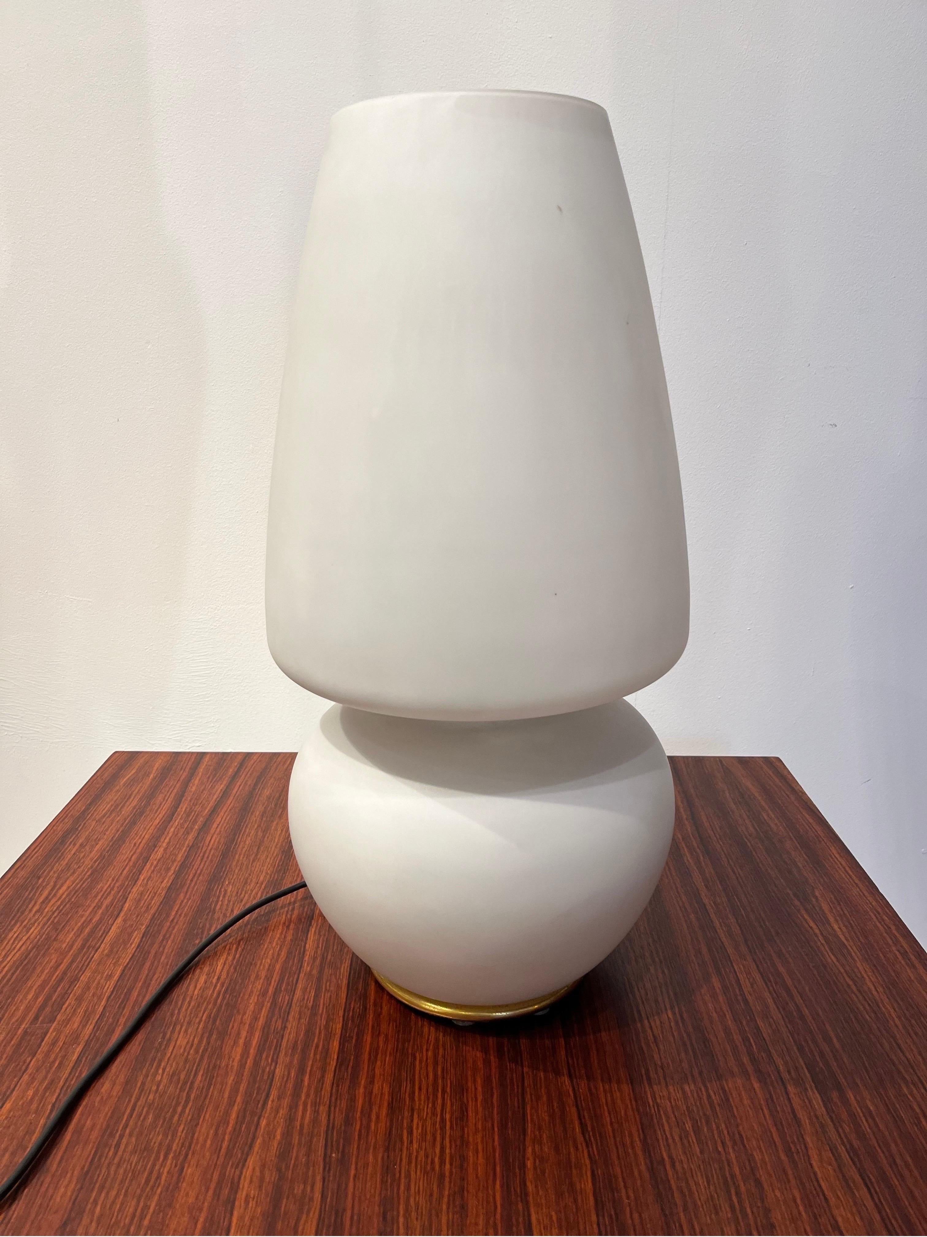 Murano Glass Table Lamp by VeArt, 1960s, Italy For Sale 2