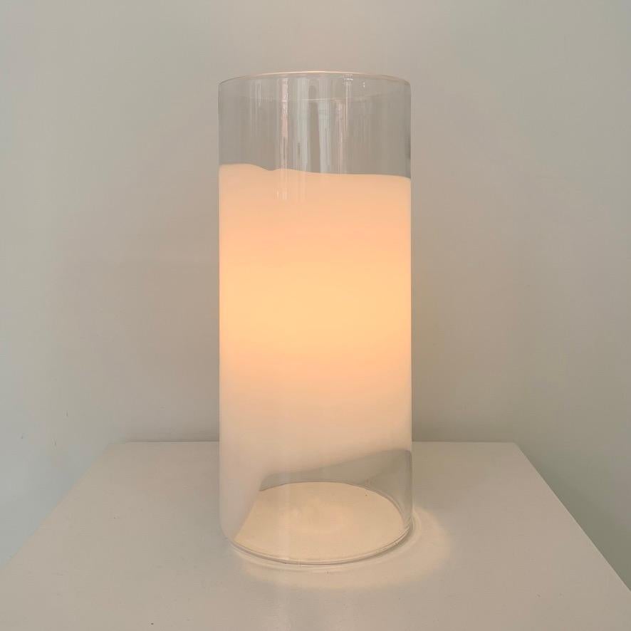 Mid-Century Modern Murano Glass Table Lamp, circa 1970, Italy. For Sale