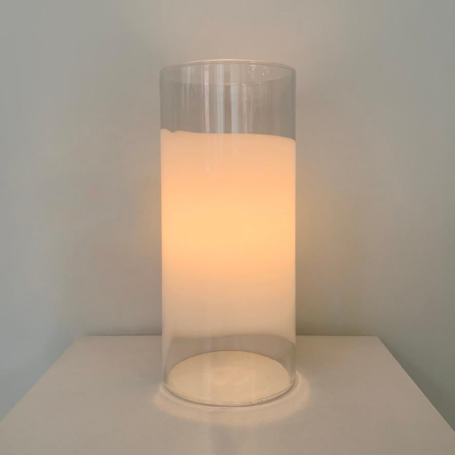 Italian Murano Glass Table Lamp, circa 1970, Italy. For Sale