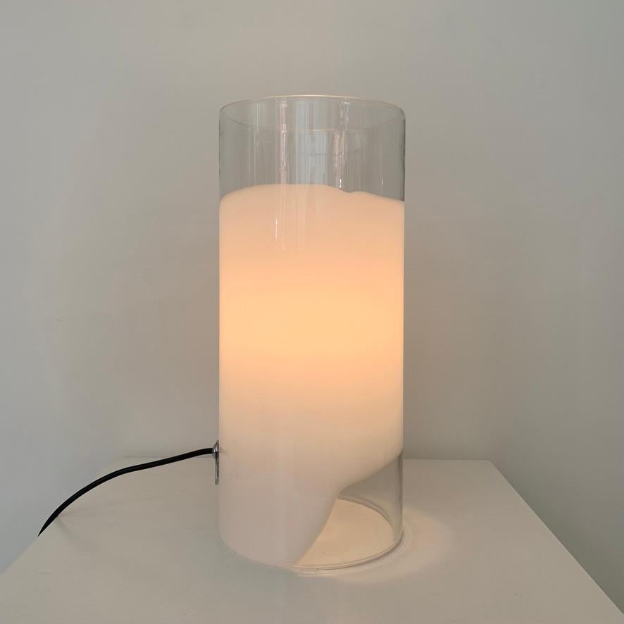 Late 20th Century Murano Glass Table Lamp, circa 1970, Italy. For Sale