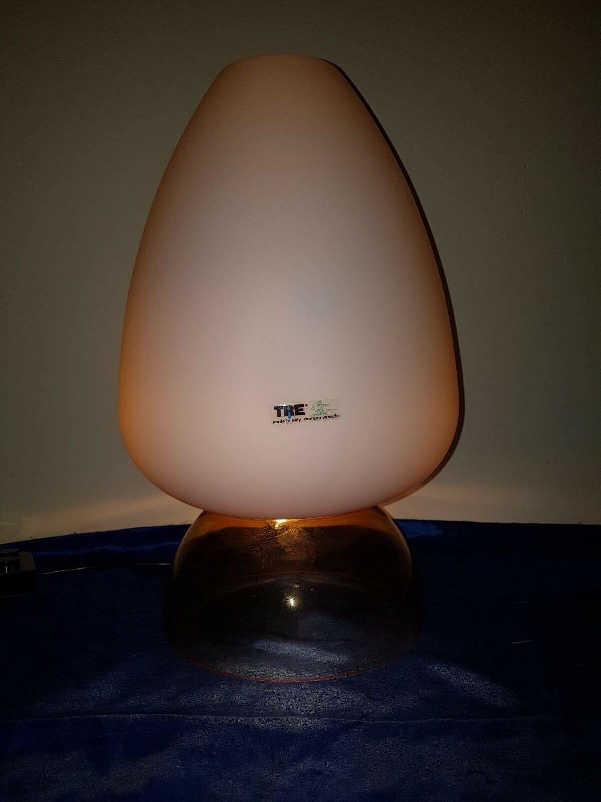 Murano Glass Table Lamp In Excellent Condition For Sale In Saint Ouen, FR